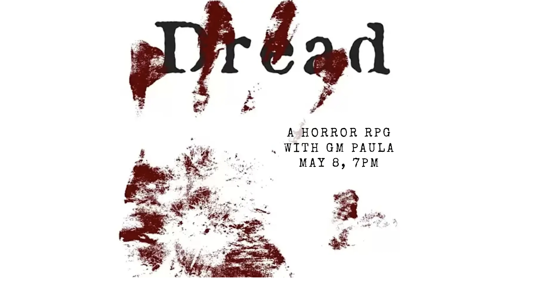 "Dread" Game Night x Side Quest Books &amp; Games 