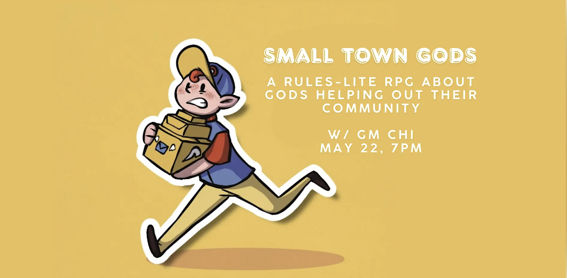 "Small Town Gods" Game Night x Side Quest Books &amp; Games 