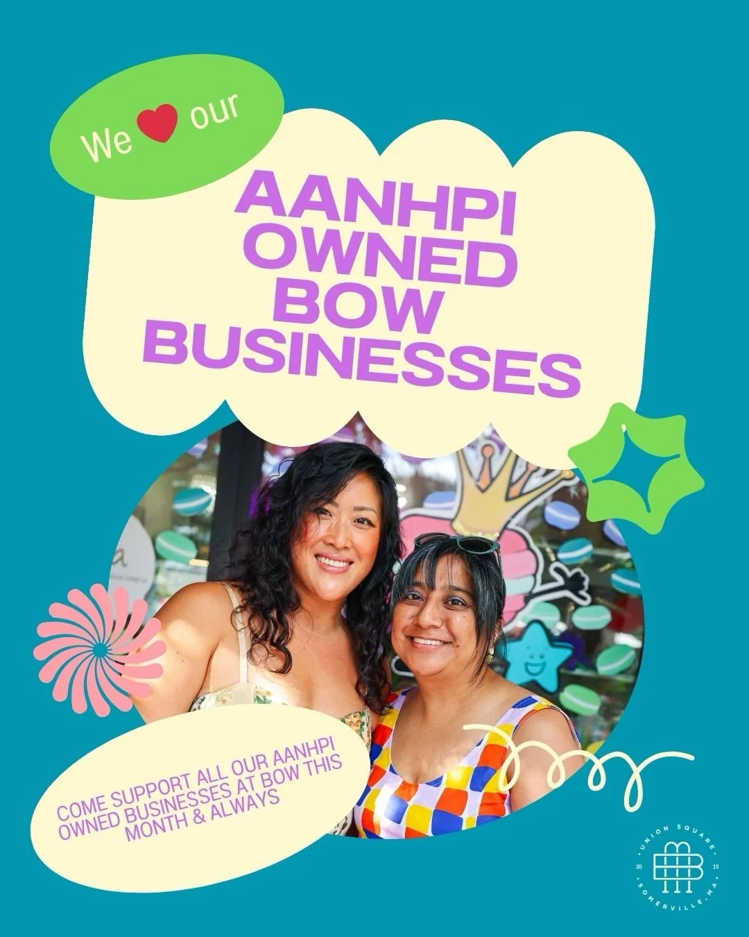 Happy Asian American, Native Hawaiian and Pacific Islander Heritage Month! Bow Market truly would not be what it is without our AANHPI owned businesses. We are proud that 33% of our businesses are fully or partially AANHPI owned and call Bow Market h
