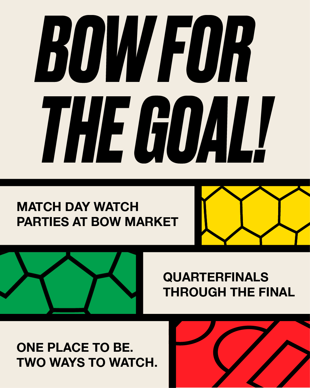 Match Day Watch Parties at Bow ⚽️