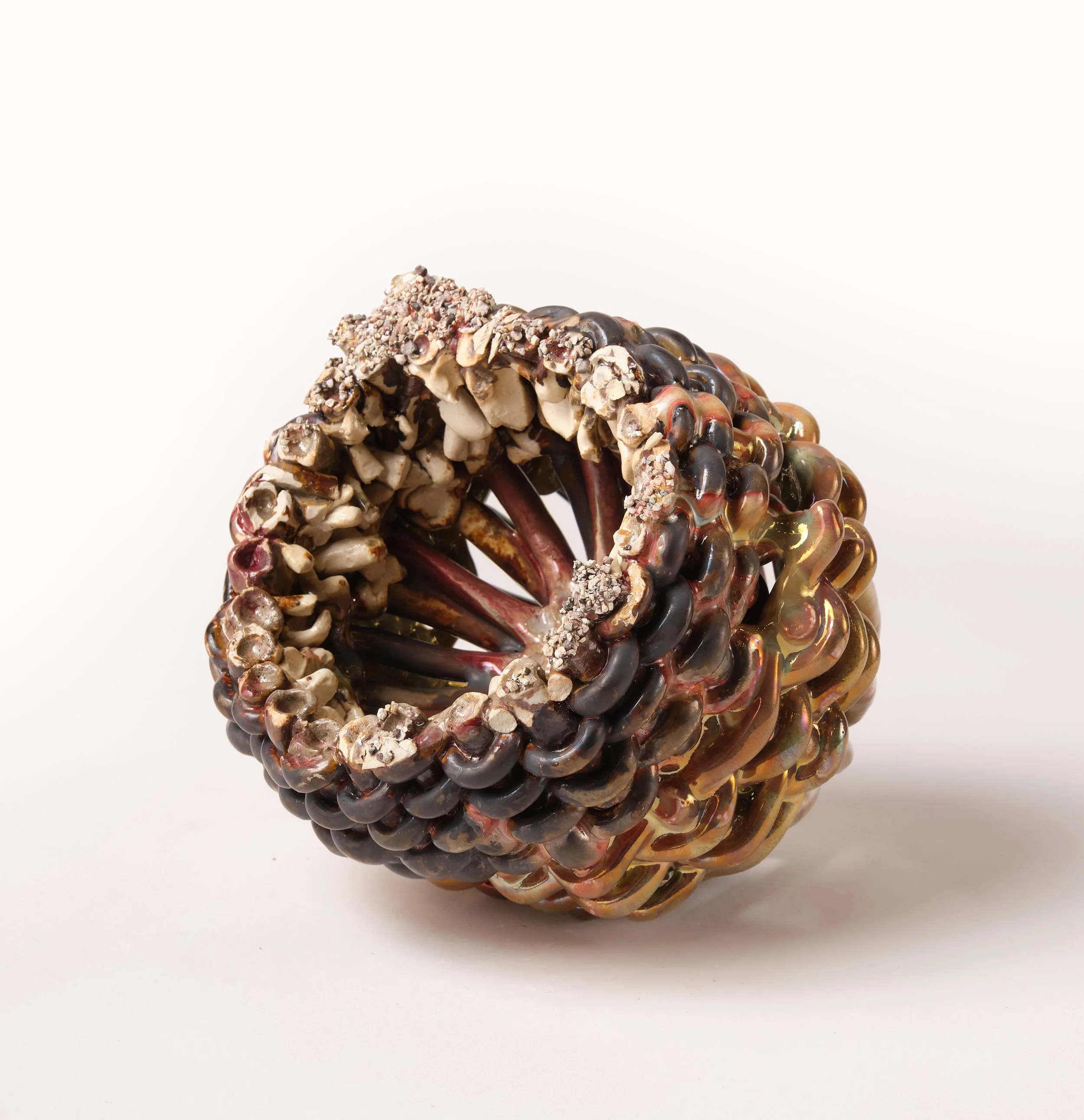 Jewel, 2026
Luster-fired stonware, sand
8 x 8 x 7in (20.32 x 20.32 x 17.78 cm)
$ 8,500.00 USD