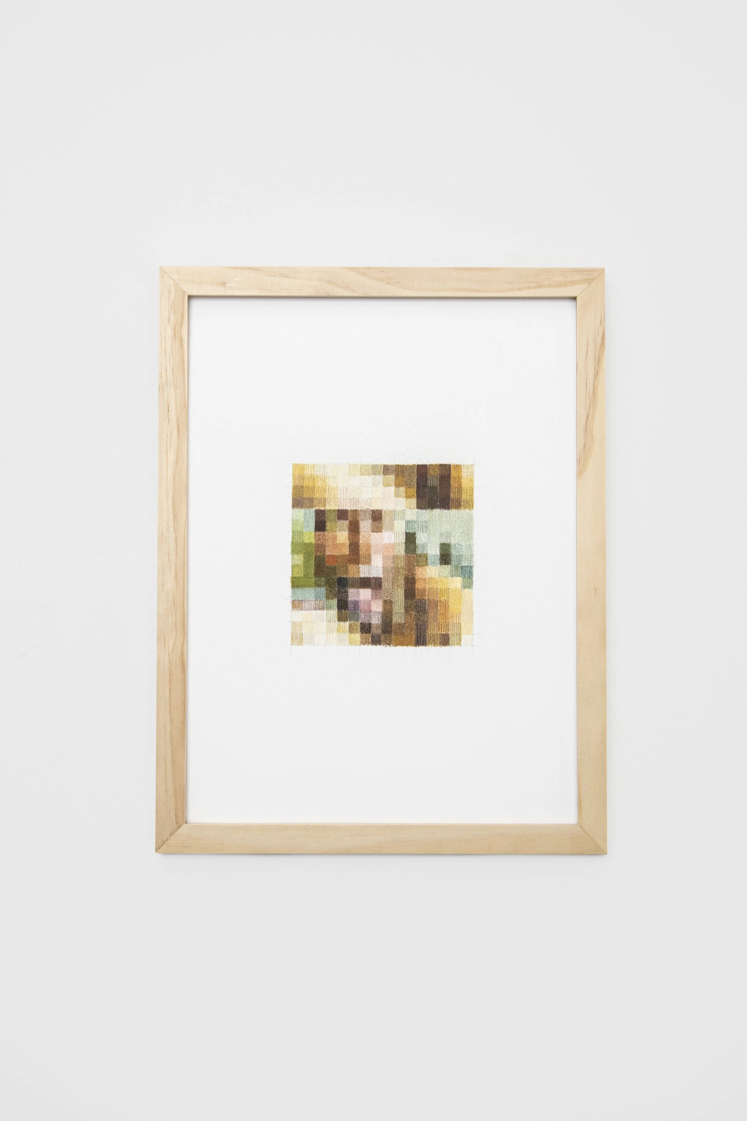 Drew Weech: Head 5, 2024. Pastel pencil, Graphite on paper. 12 x 9 in. (30.48 x 22.86 cm.). $1,100. Framed.