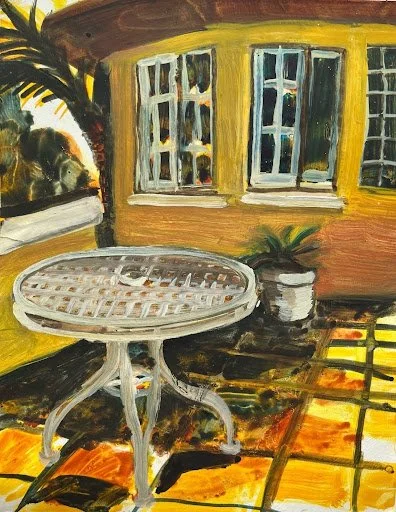 "we can sit here by the poolside", 2022