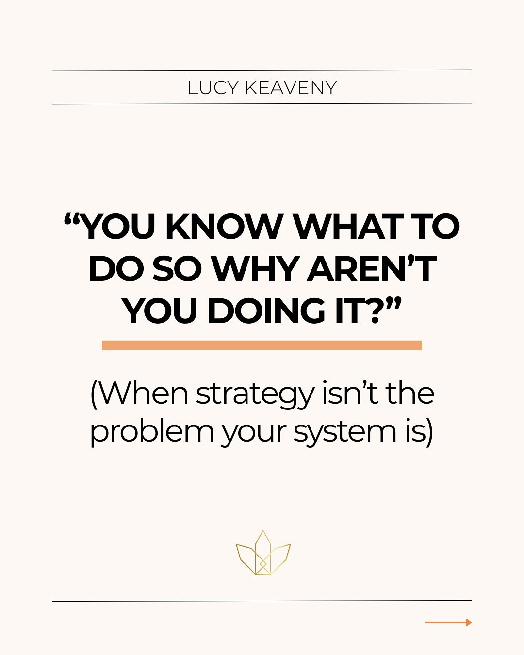 You&rsquo;ve mapped the funnel.
You&rsquo;ve written the post.
You know what to do.

So why does it still feel so hard to do it?
This is the moment most women in business mistake for a mindset issue.

Or worse, a motivation problem.
But what&rsquo;s 