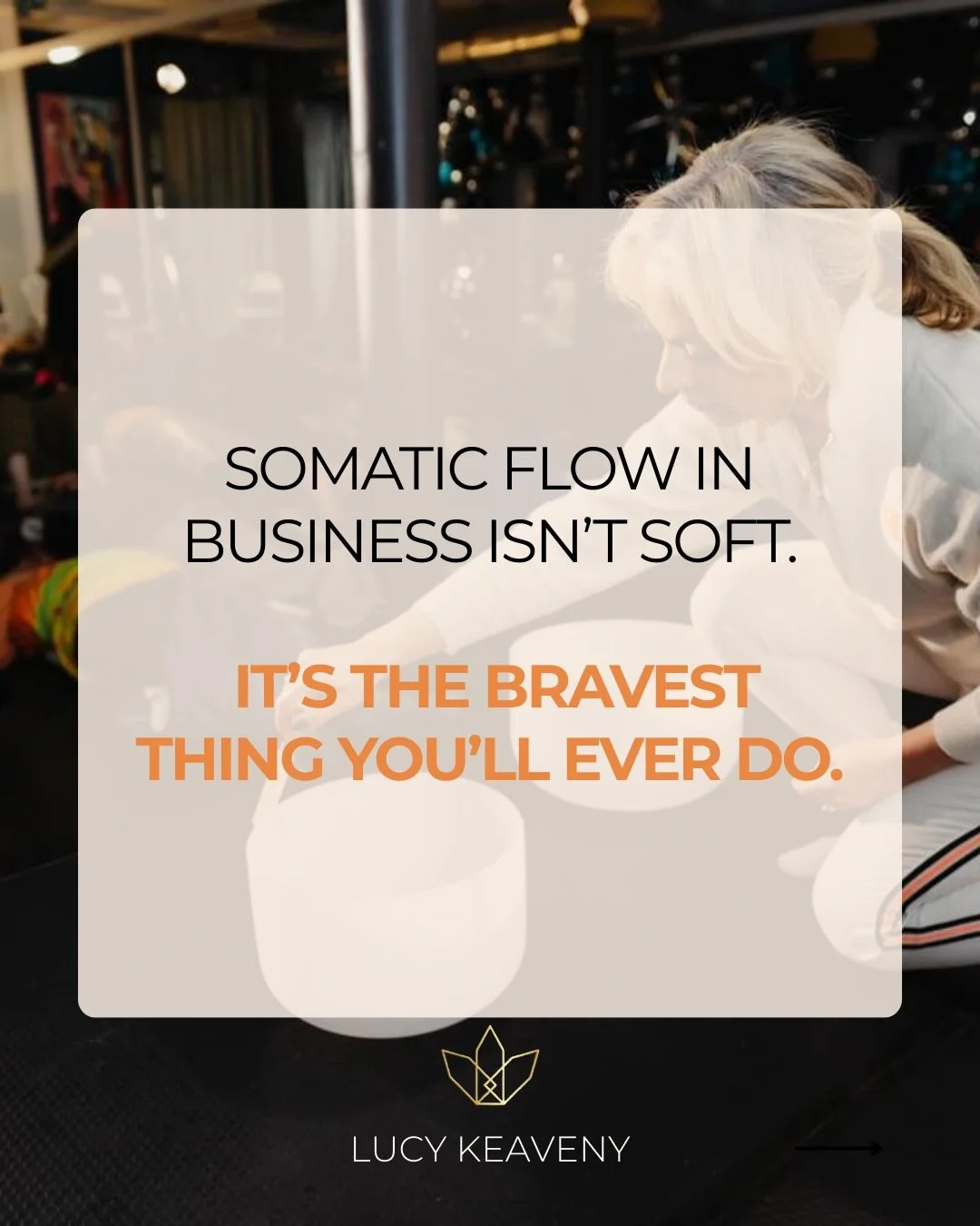 Everyone talks about &ldquo;flow.&rdquo;
But no one talks about what it costs to get there.

Somatic flow in business doesn&rsquo;t start with a vibe.
It starts with a reckoning.

With the child part that hustled to be picked.
With the internal freez