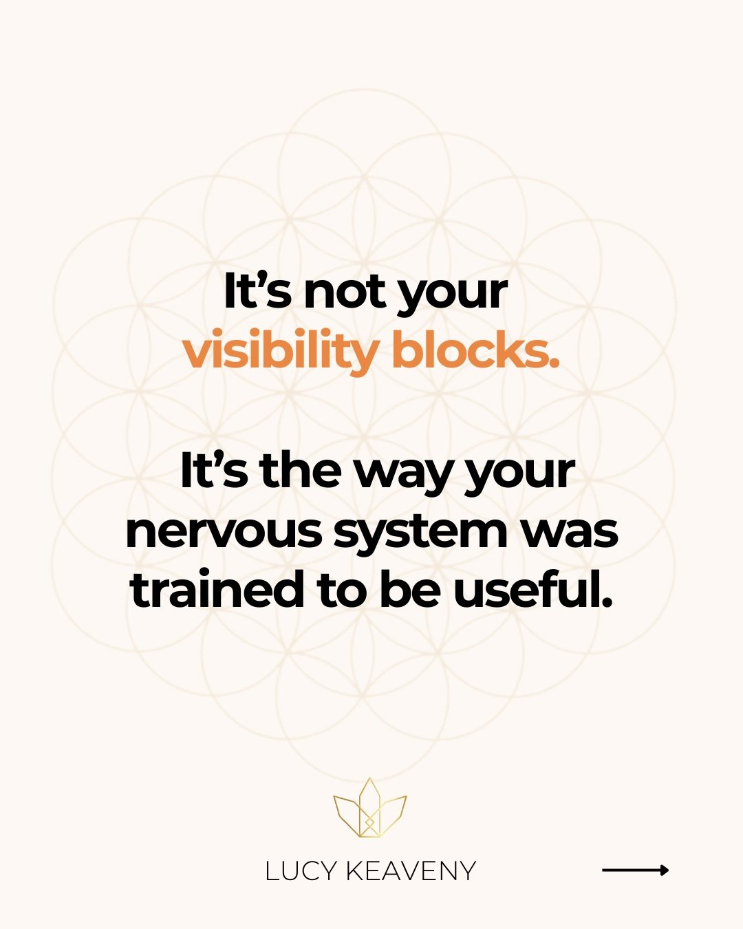 You don&rsquo;t have a visibility problem. You have a pattern your nervous system memorized to stay safe.

You were taught to make yourself useful. To meet needs. To be accommodating, digestible, low-maintenance, &ldquo;professional.

So when it&rsqu
