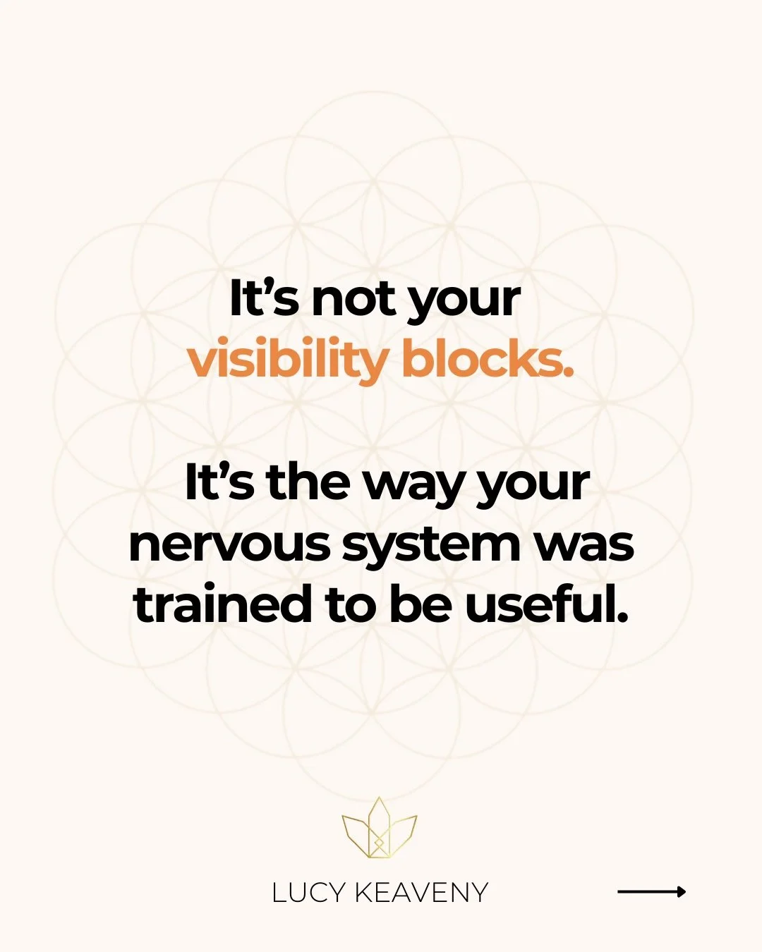 You don&rsquo;t have a visibility problem. You have a pattern your nervous system memorized to stay safe.

You were taught to make yourself useful. To meet needs. To be accommodating, digestible, low-maintenance, &ldquo;professional.

So when it&rsqu