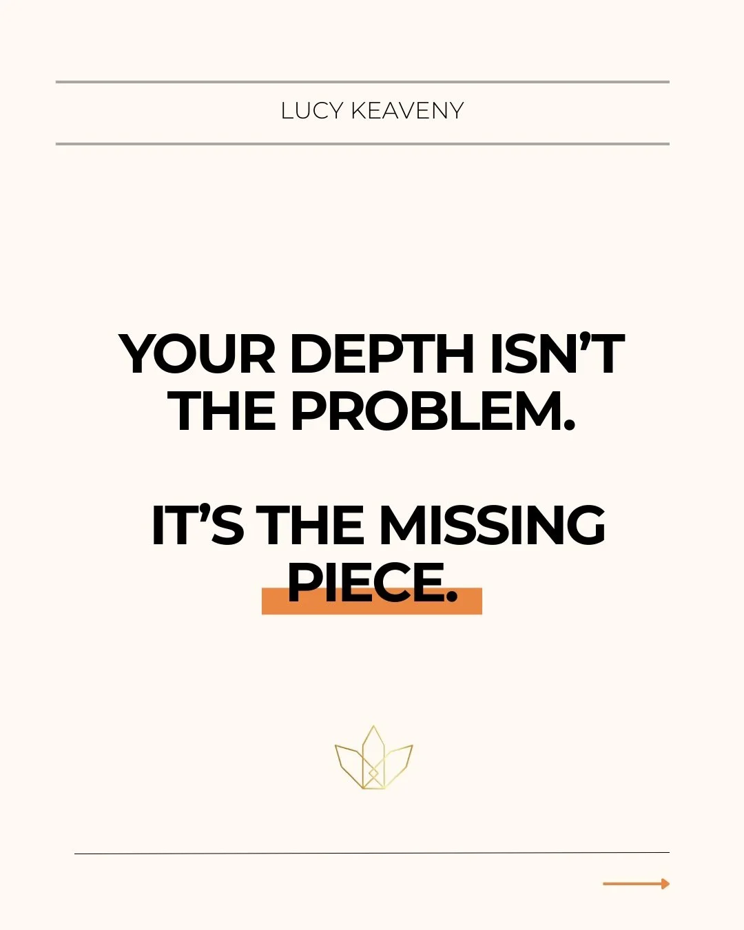 You&rsquo;ve told yourself it&rsquo;s hard to niche because your work is too layered, too deep, too non-linear.

But the real issue isn&rsquo;t depth.

It&rsquo;s the pressure to make that depth sound simple when what you do has never lived on the su