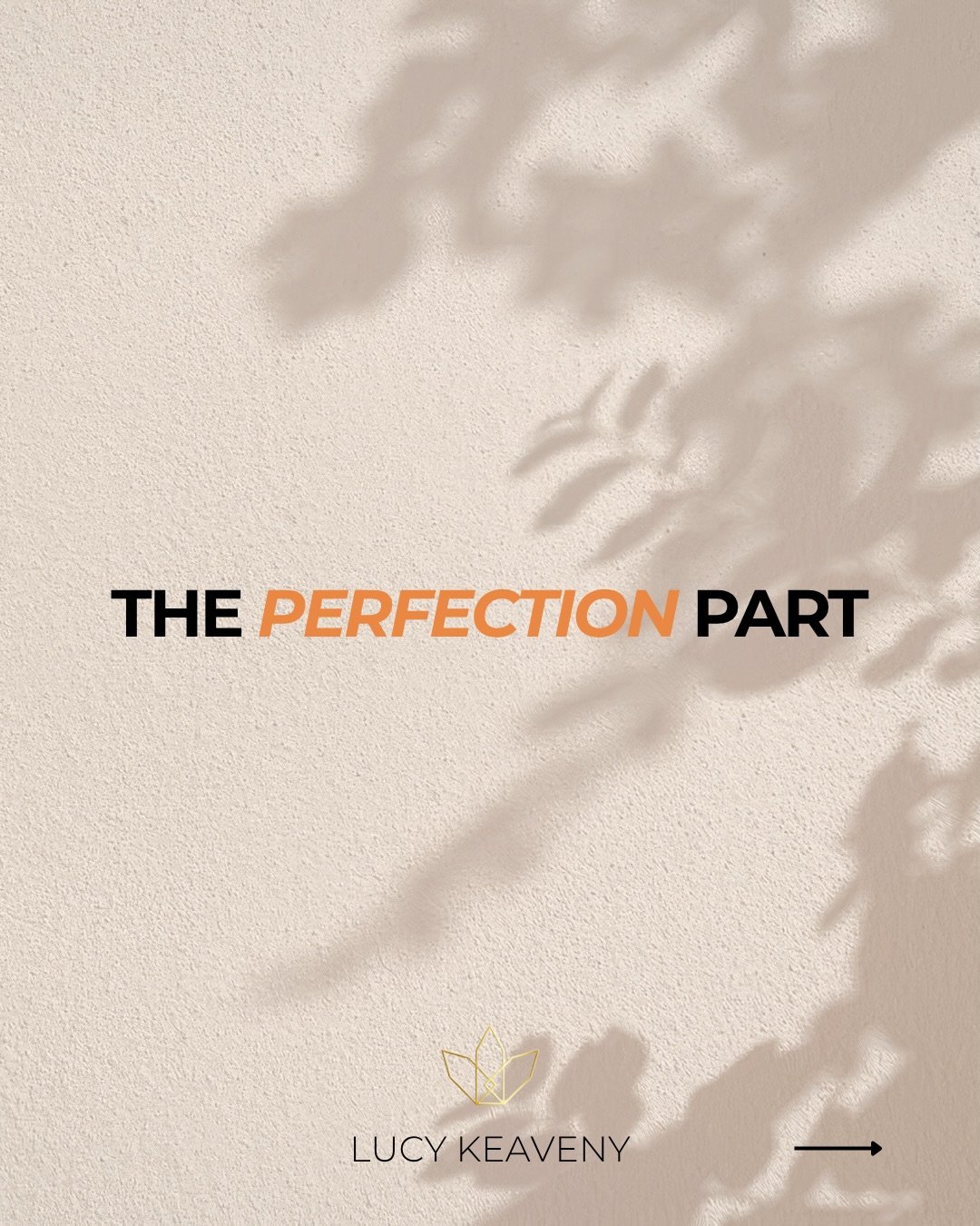You&rsquo;re not trying to be perfect.
You&rsquo;re trying to avoid a feeling.

The moment where something lands&hellip; and it doesn&rsquo;t quite work.

So this part steps in early.

Keeps you in preparation.
Keeps you refining.
Keeps you from bein