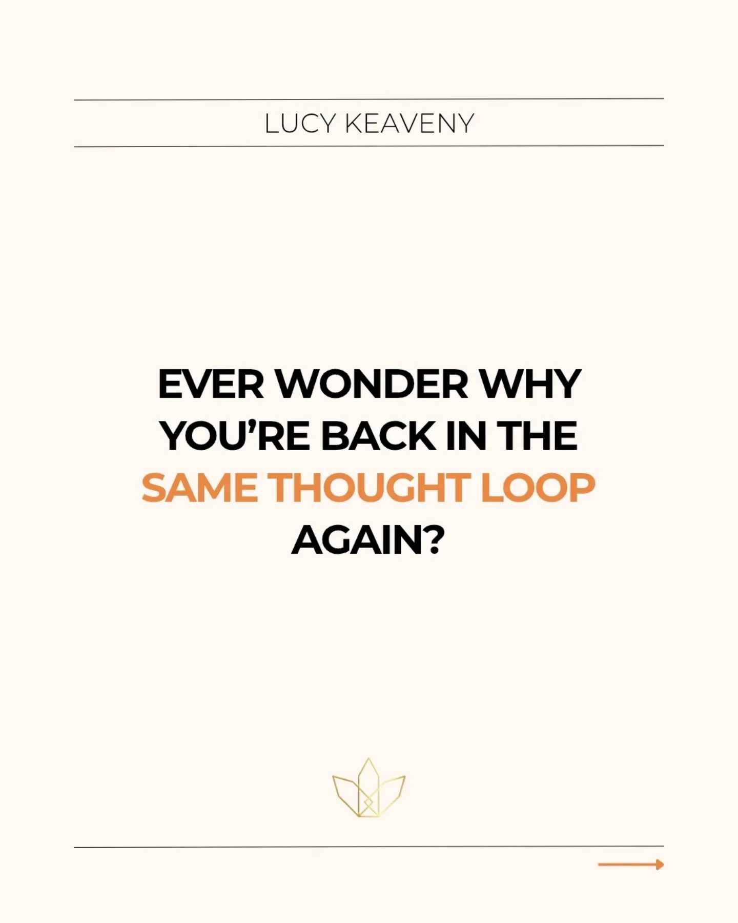 You don&rsquo;t just &ldquo;end up&rdquo; back in the same thoughts.

There&rsquo;s a moment before that where something in you has already decided how this is going to go.

You start to stretch beyond what&rsquo;s familiar, and your system quietly p
