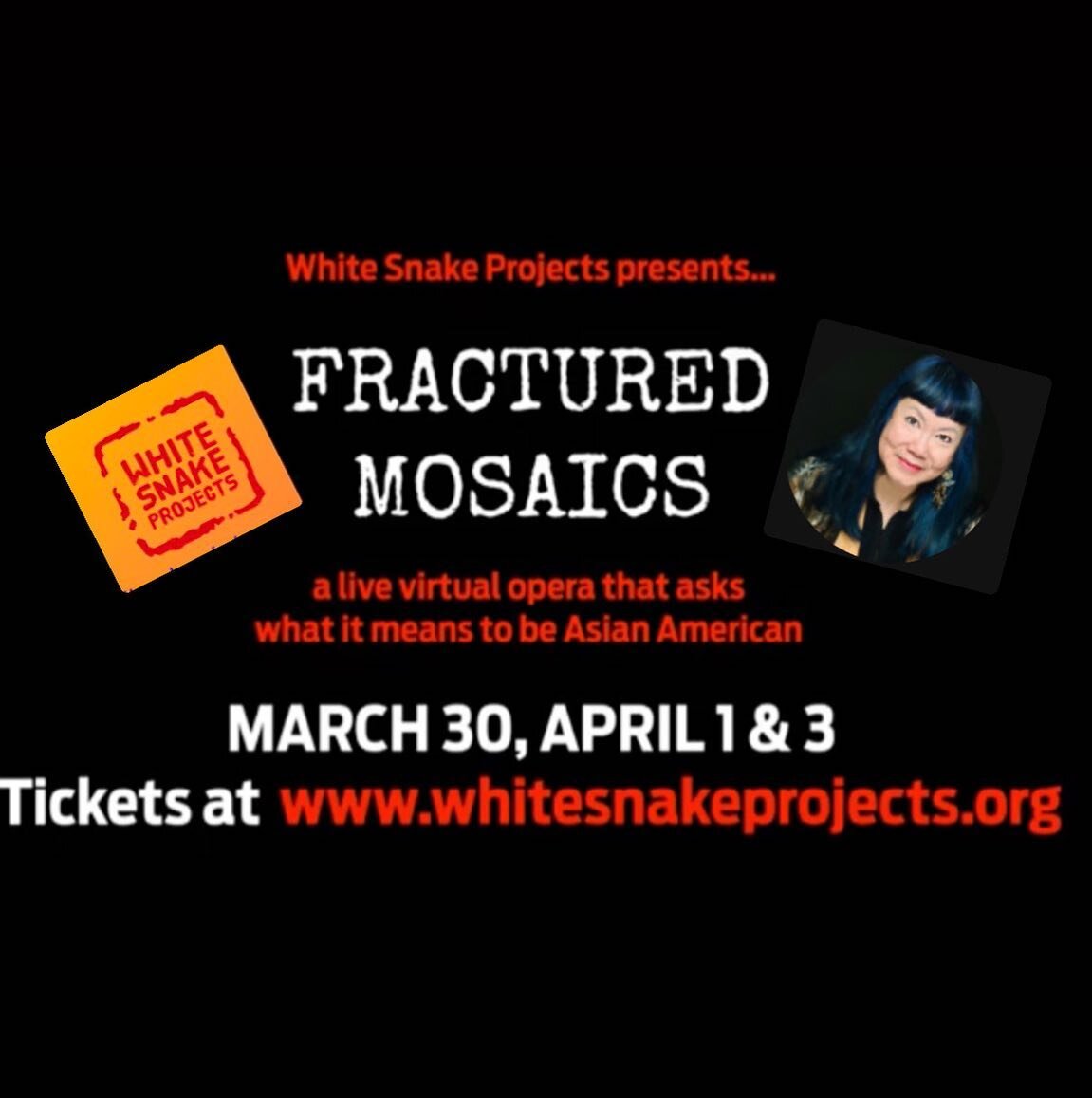 Our friends @whitesnakeprojects present a fascinating virtual opera, led by NEP Music Director Tianhui Ng. Plan your night now!

#opera #asianamerican