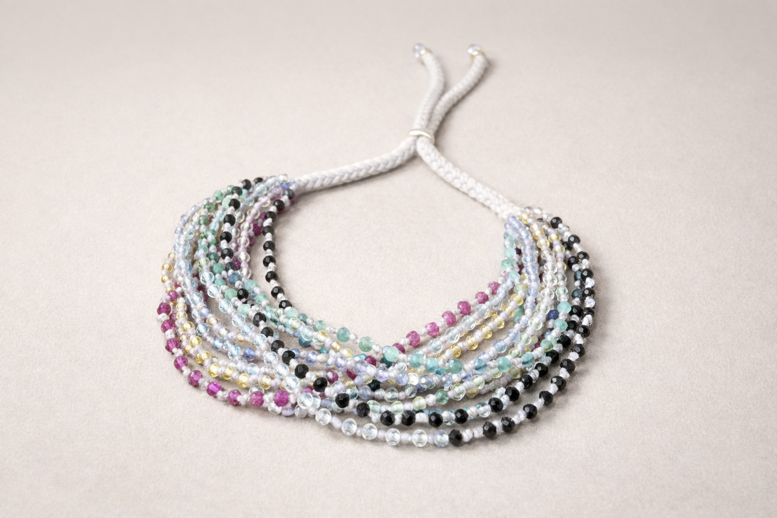 Multi Rainbow 9 Strand Bracelet