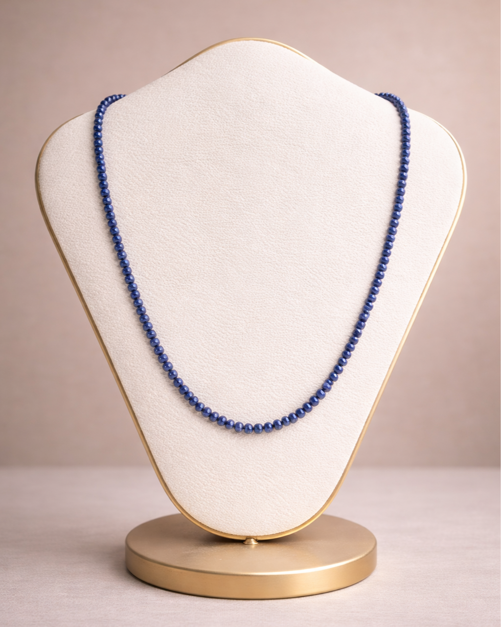 Blue Sapphire Rondel Necklace