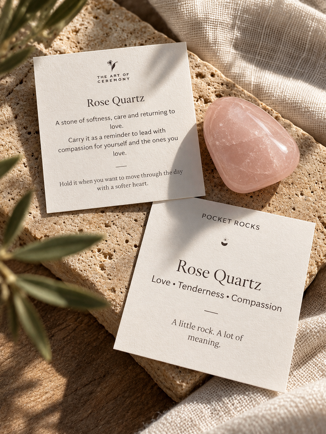Rose Quartz Pocket Rock™