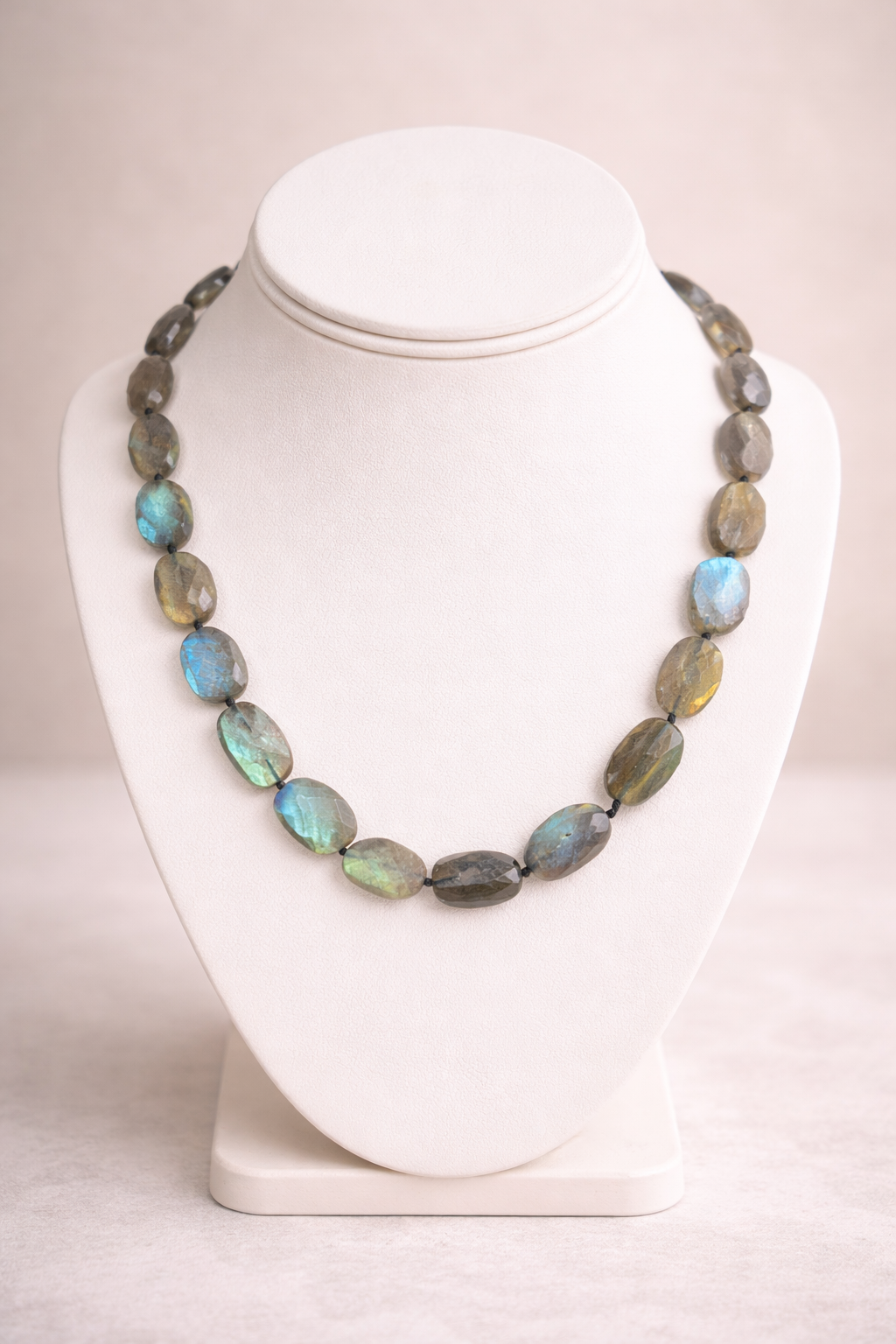 Labradorite Faceted Nugget Necklace