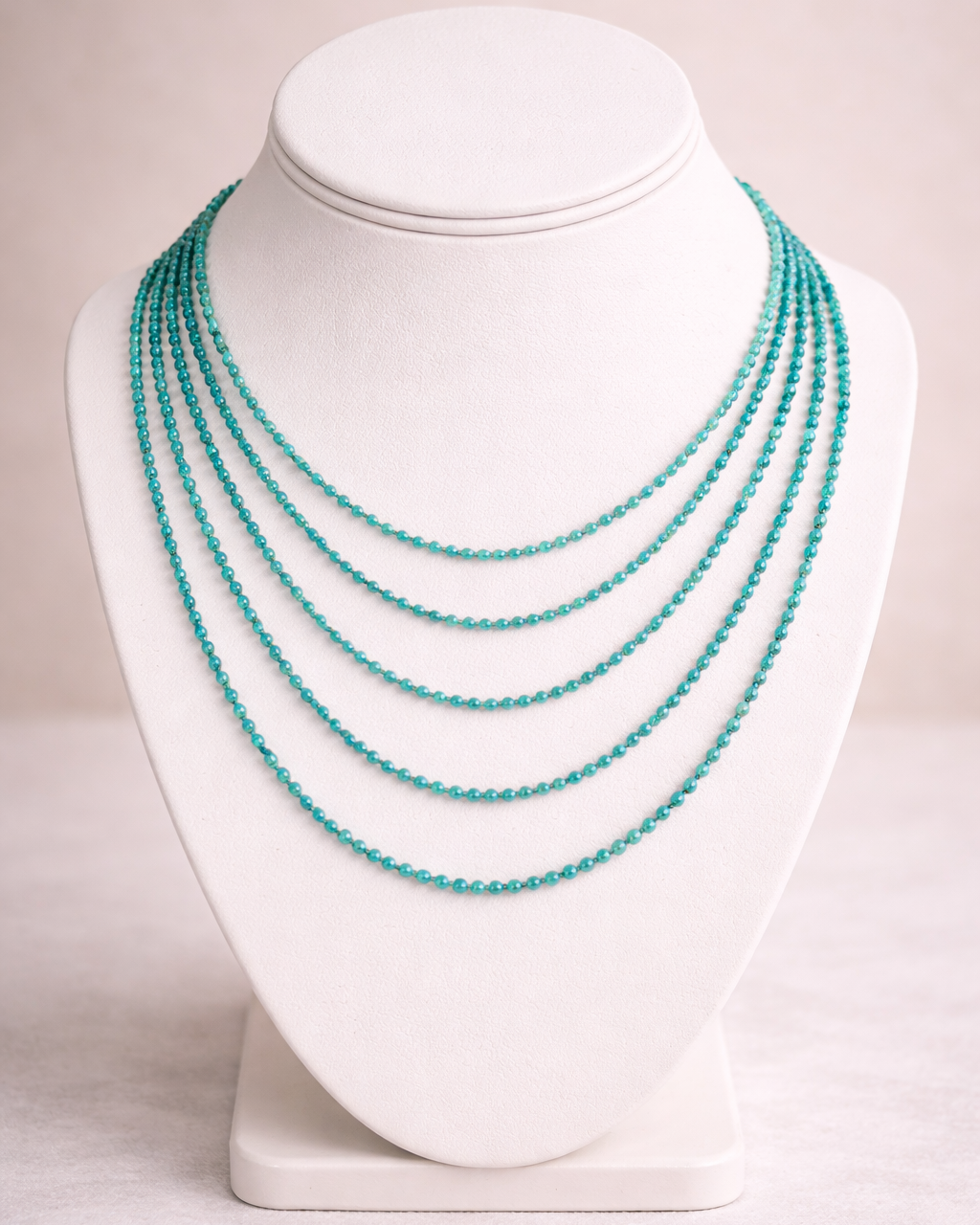 Turquoise 5 Strand Necklace