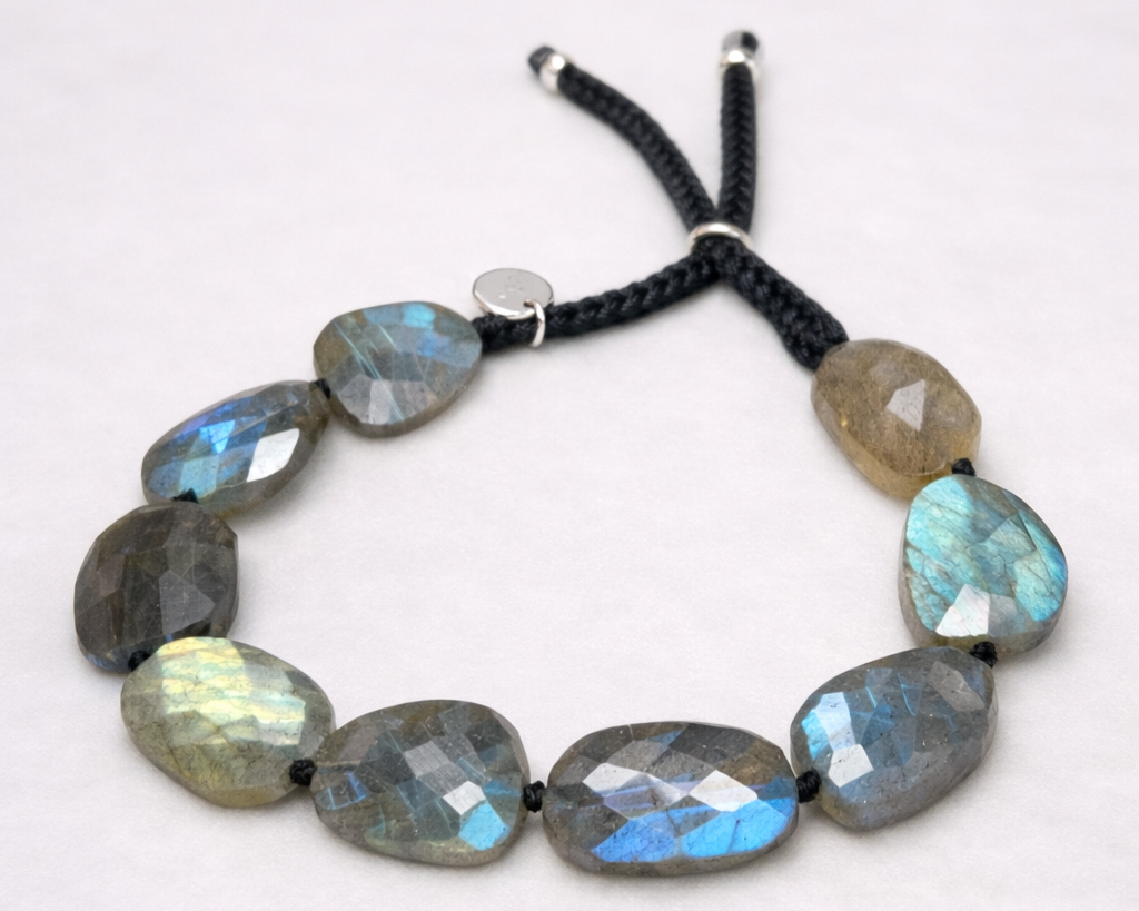 Labradorite Faceted Nugget Bracelet