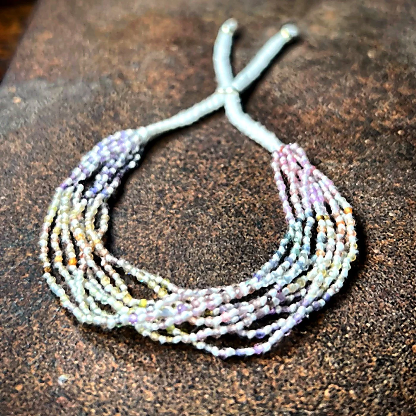 Multi Sapphire Nine-Strand Bracelet