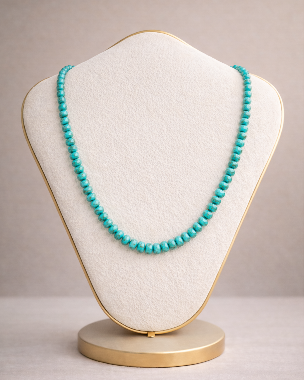 Turquoise Rondel Necklace