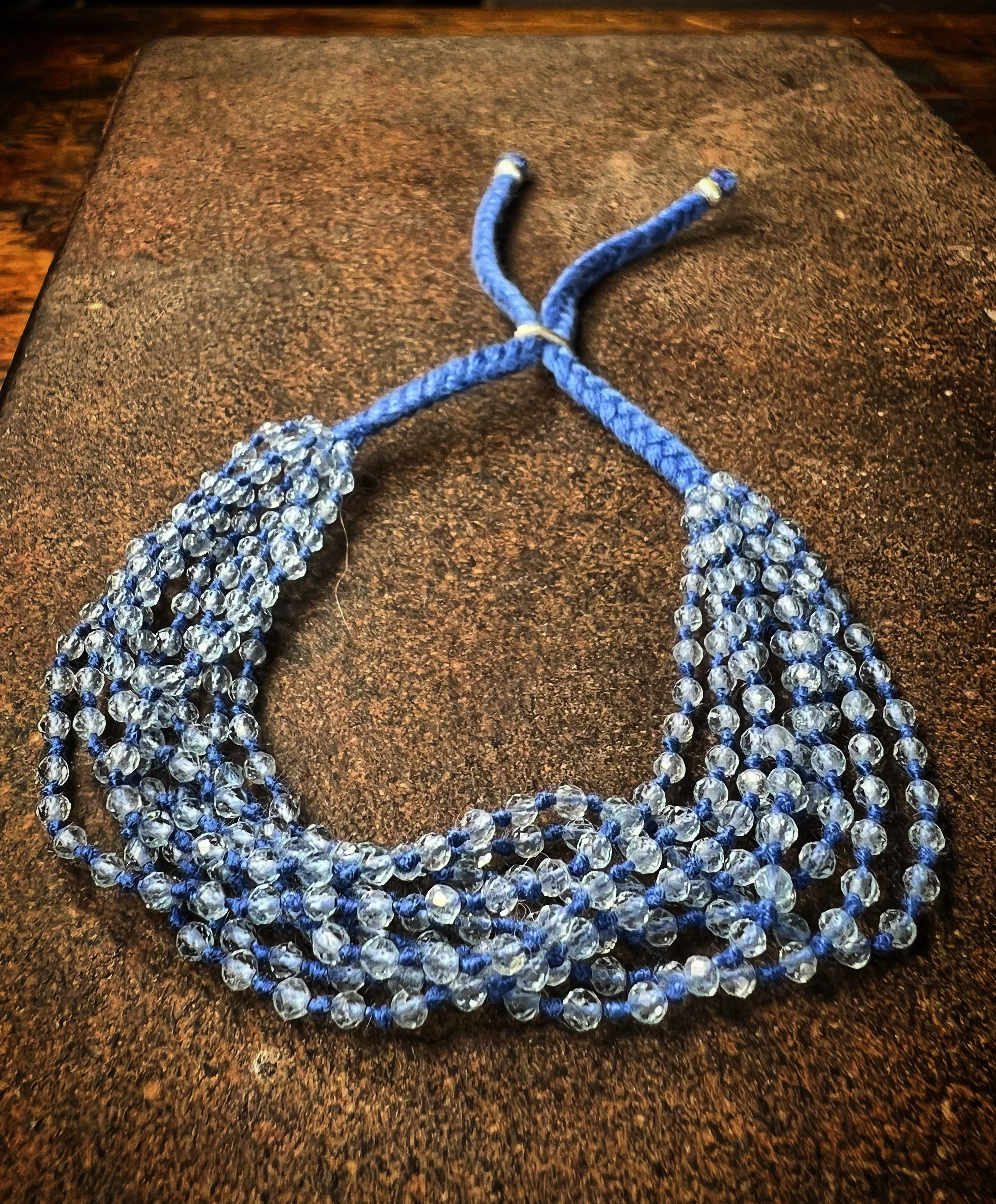 A photo of our blue topaz bracelet