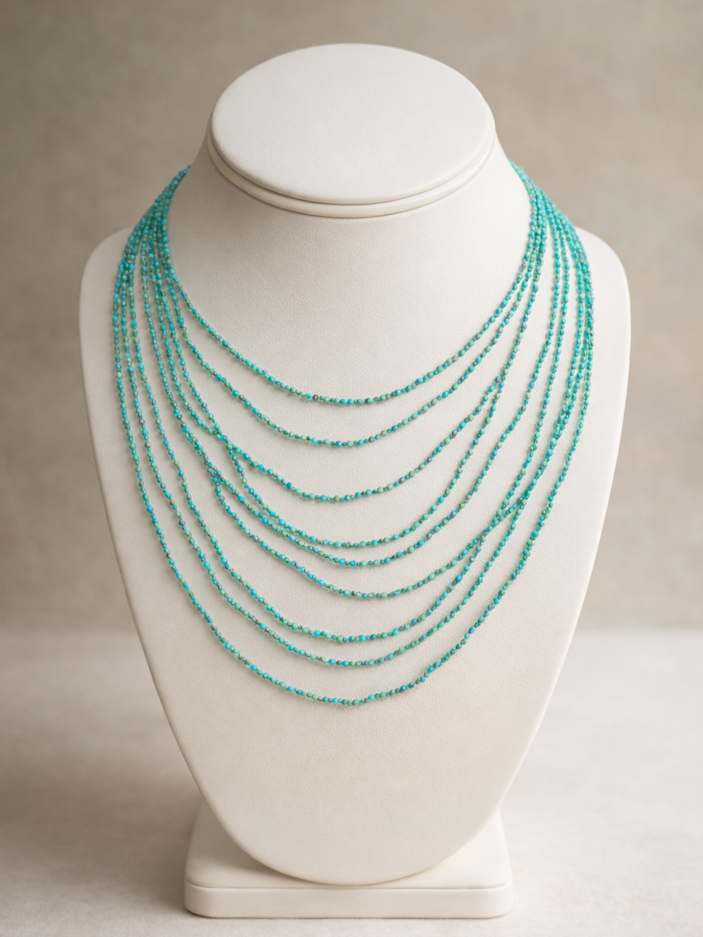 Turquoise 9 Strand Necklace