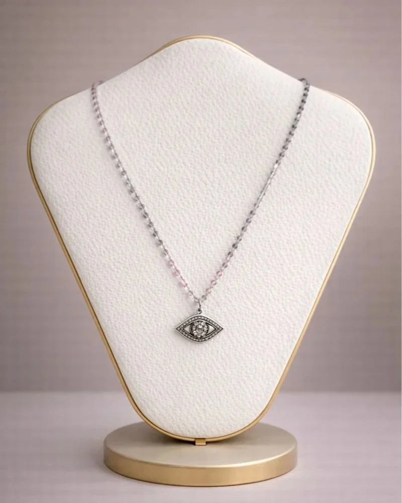 Multi Sapphire & Protective Eye Necklace