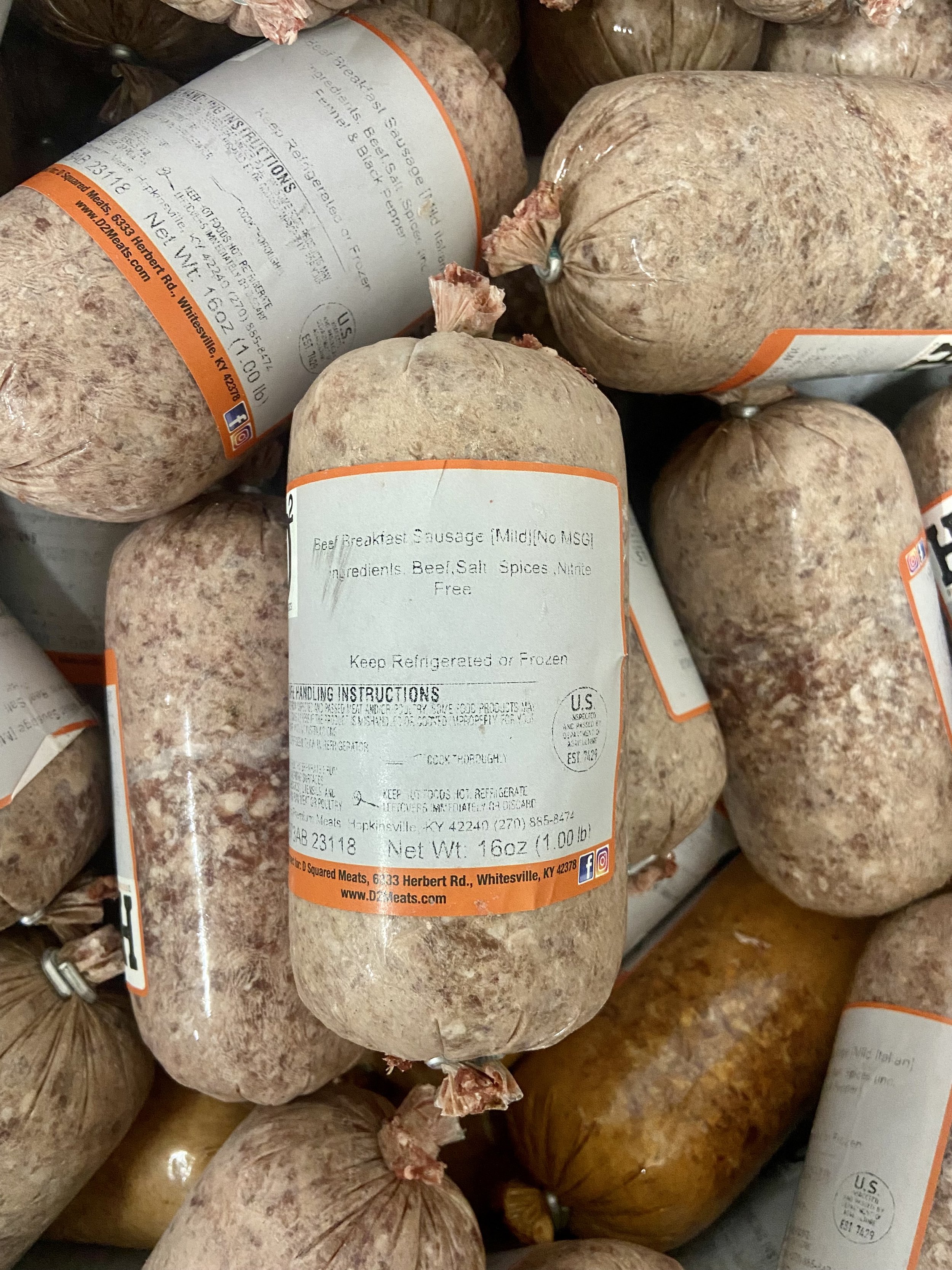 Mild Beef Breakfast Sausage