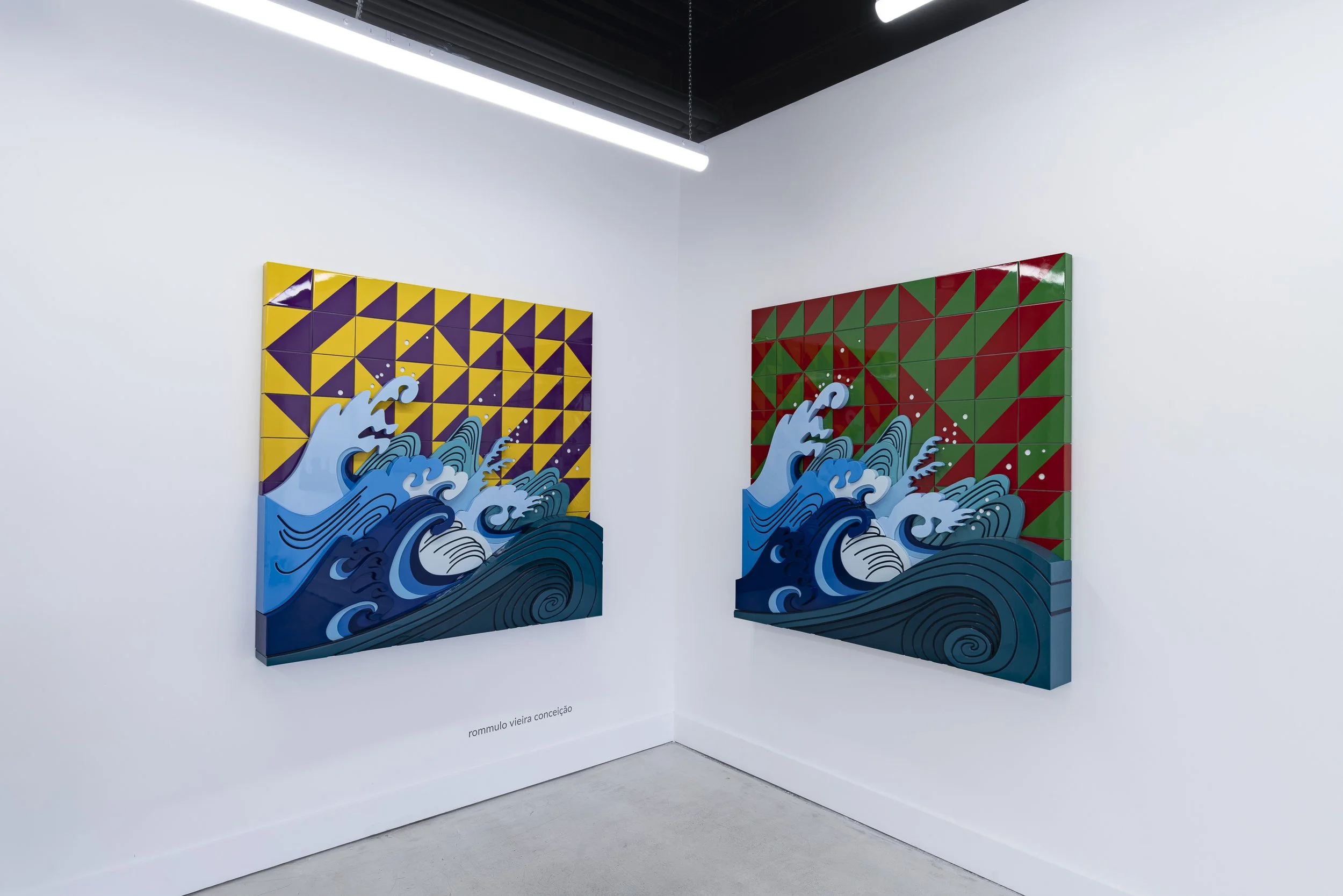 Vista da exposição “Material Cartographies”, Coral Gallery, Miami, 2026. Foto: Brooke D’Avanzo