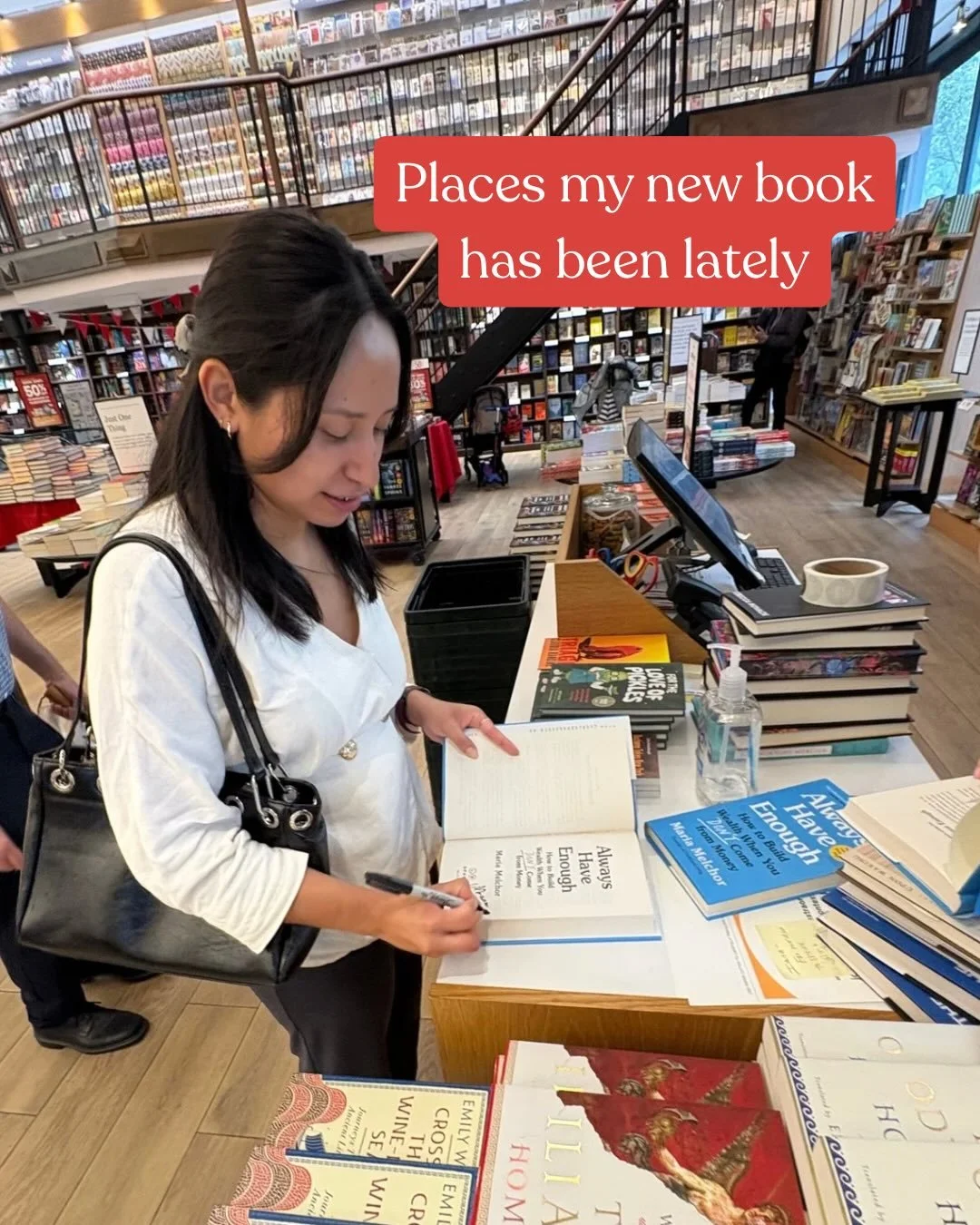 Comment &ldquo;firstgenevents&rdquo; (one word) and I&rsquo;ll message you the link to register for our next event 🩵

If you have pics of my book in your hometown, please send them to me! I might just include them in my next post 👀