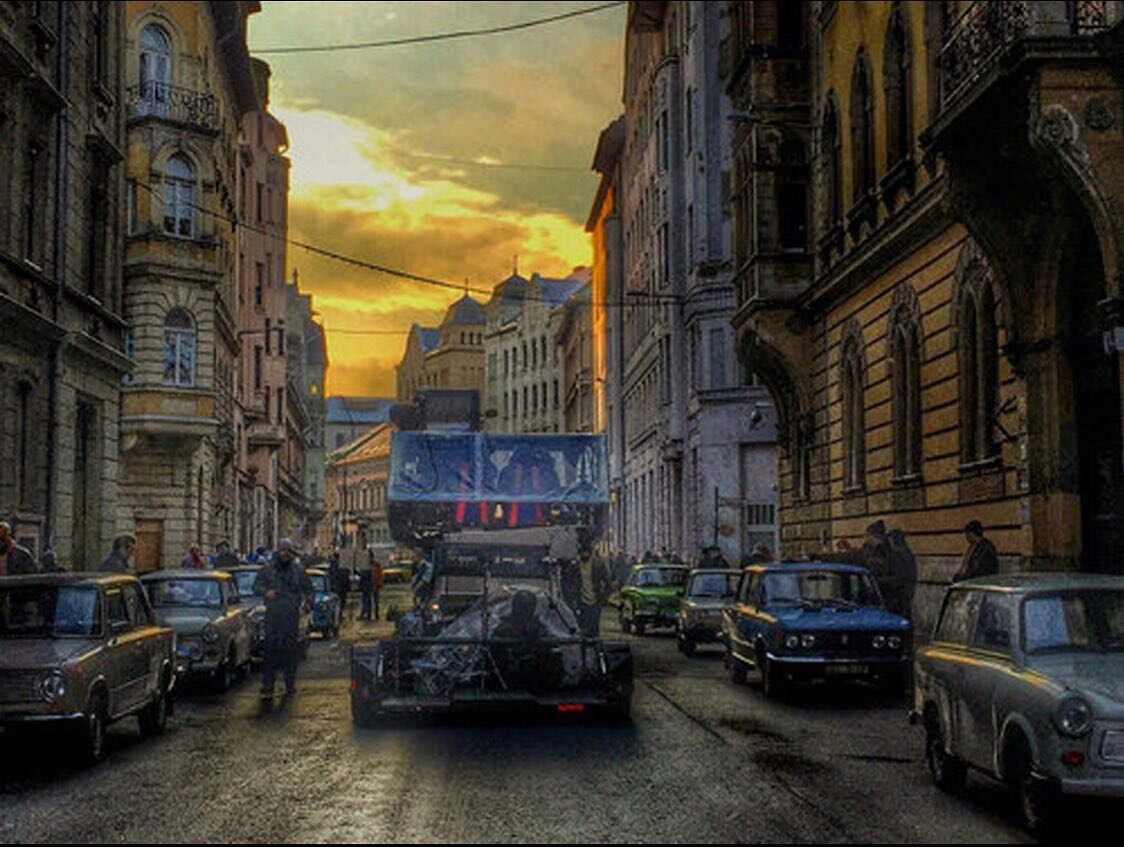 The Two Axis Dolly system at work in the streets of Budapest for &quot;Atomic Blond&quot; creating another legendary one-shot with Charlize Theron at the wheel of the car.  Big news regarding this equipment coming soon.  Stay tuned!

Director - David