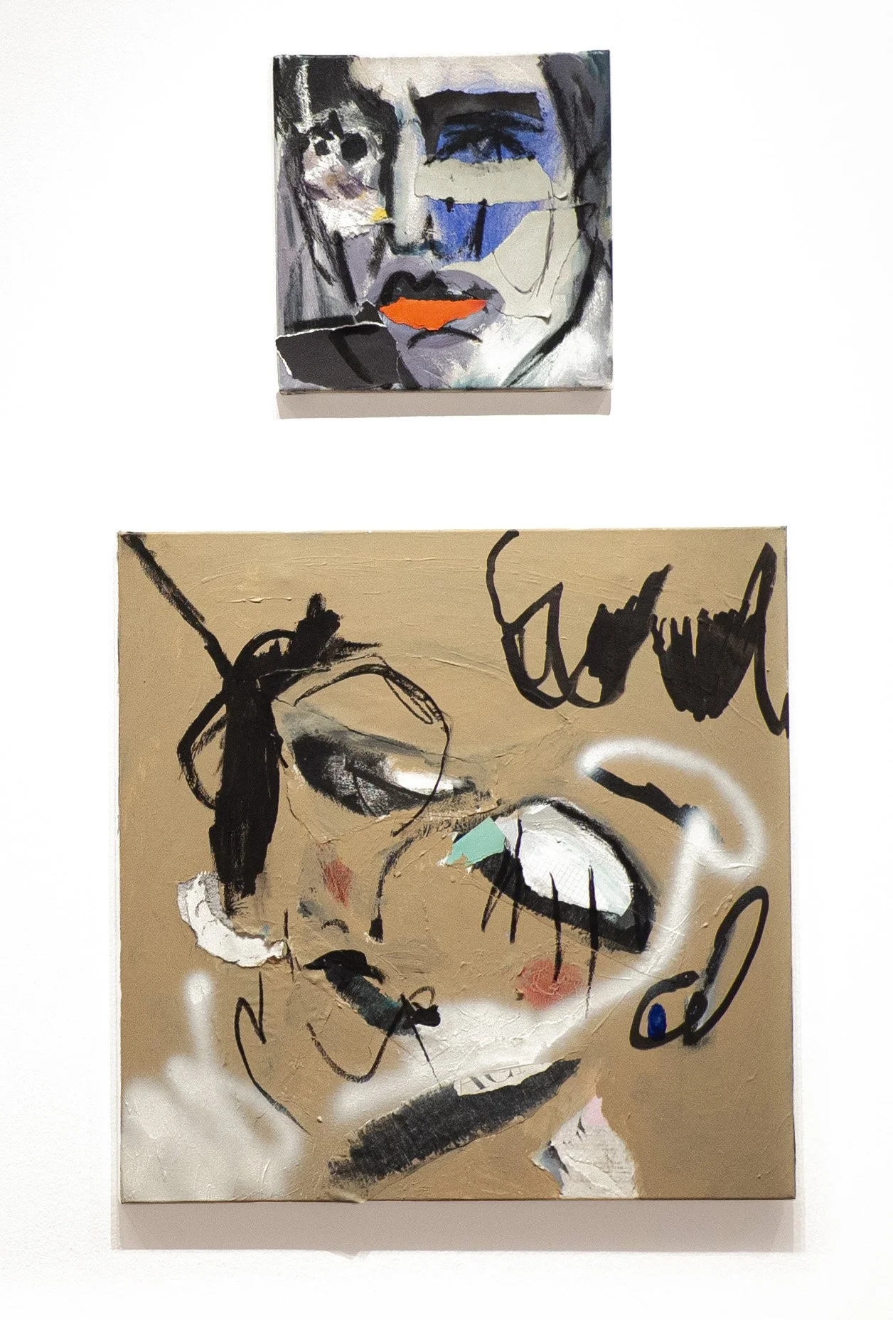 Face 1, 2024., 30 x 30 cm // Face 2, 2025., 60 x 60 cm 🔴