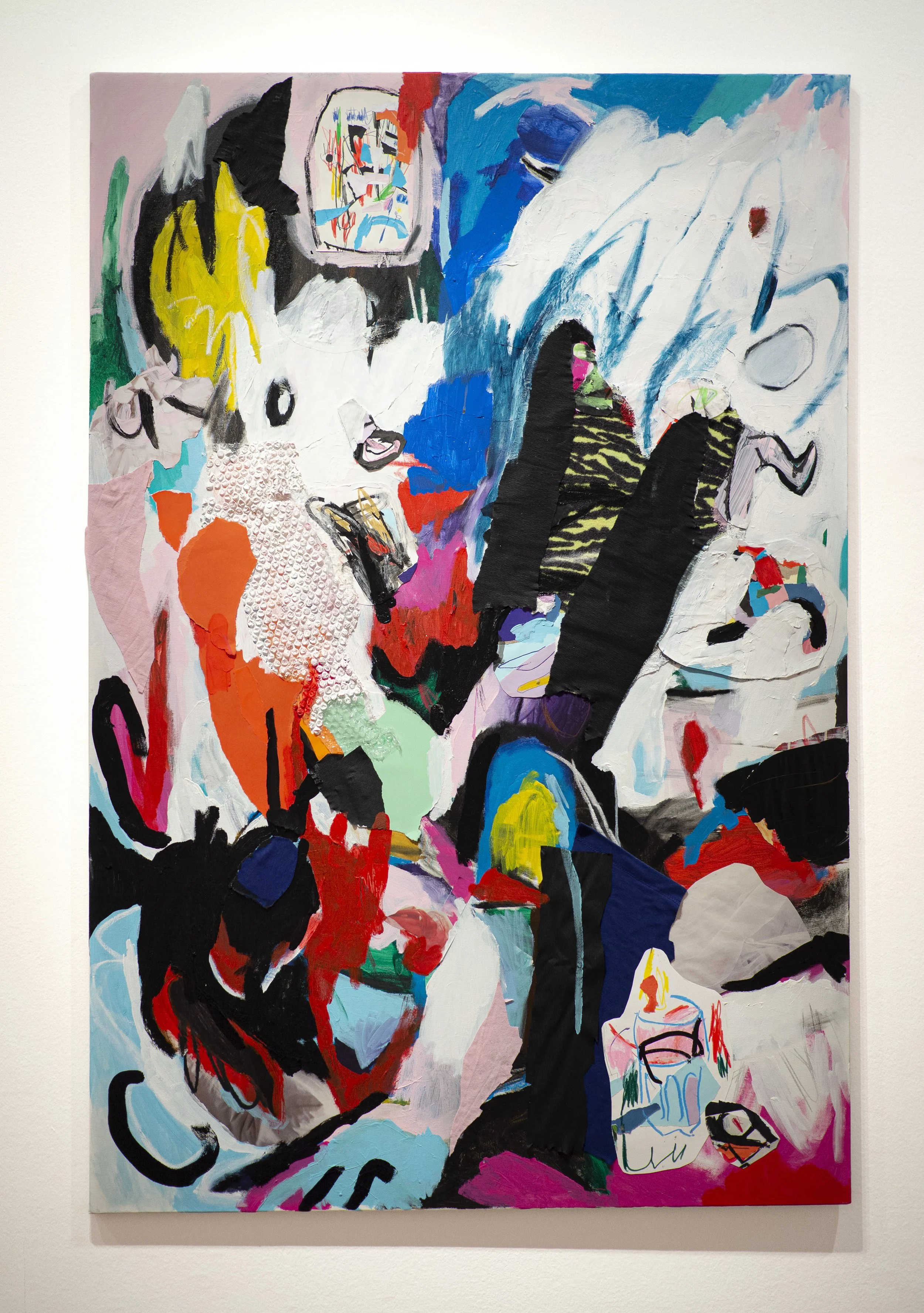 Buka / Noise, mixed media on canvas, 2025., 100 x 150 cm, 1200 €