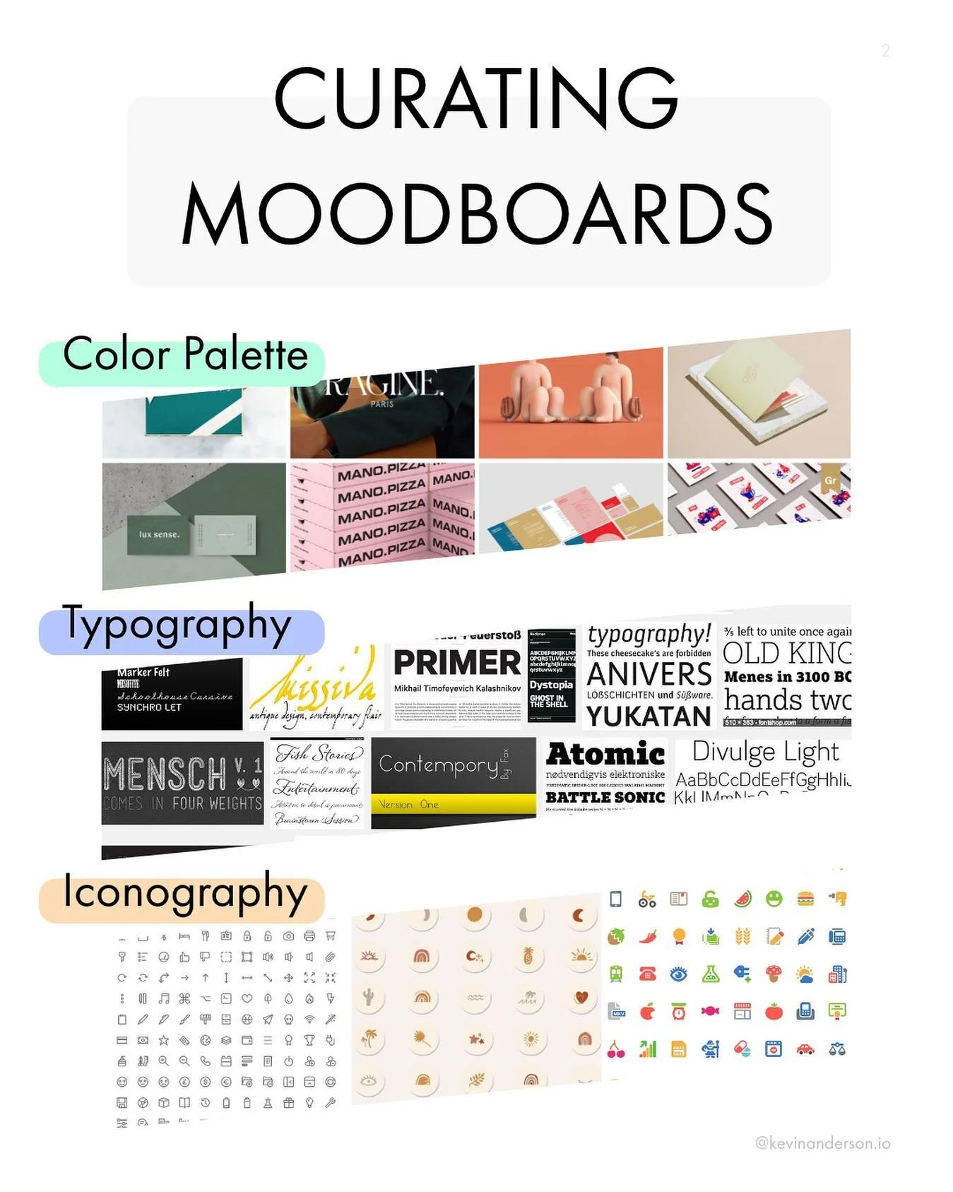 Are moodboards really necessary in design projects? &darr;

Moodboards serve many purposes in the design process, whether for branding, product, UX/UI, etc.

They are a tool for gathering inspiration and generating creative energy.

They also act as 