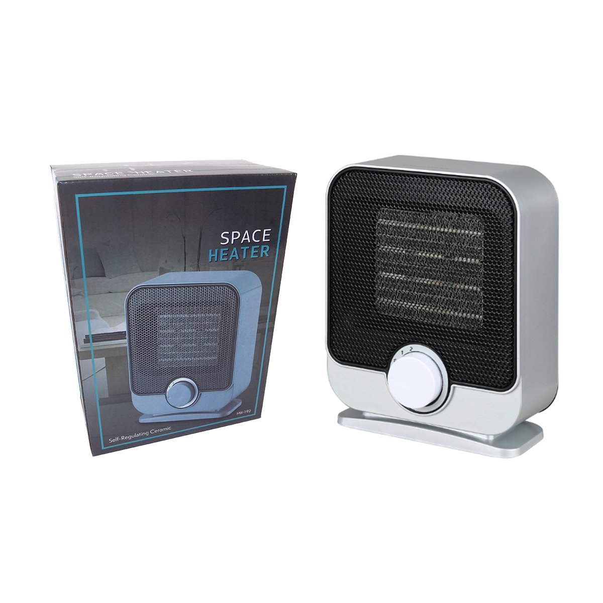 Closeoutsonly.com- Minimum order of $500 — Mini Heater 8.5 Tall  Self-Regulating Ceramic With Automatic Overheat Protection Volt: 110-120 V  Size: 6.75 X 3.85 X 8.85 Weight: 1.95 LBS CETL Approved