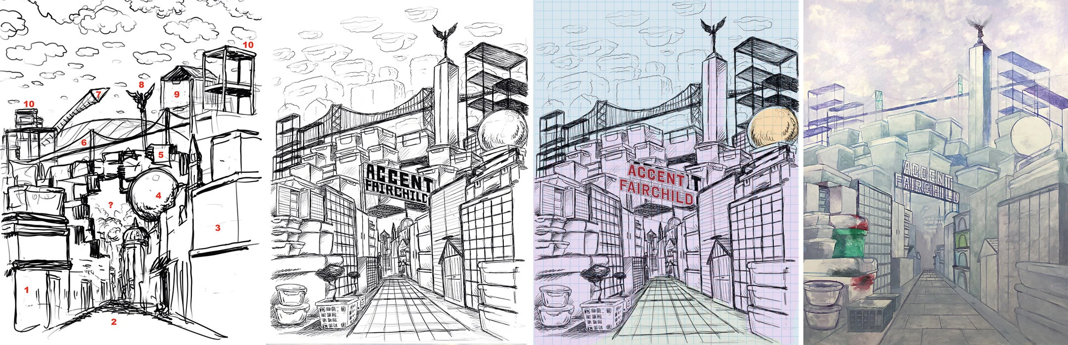 At each stage of the process, I would send over an image updating the client on the progress of the work. This allows the client to make notes or comment, avoiding last minute changes.