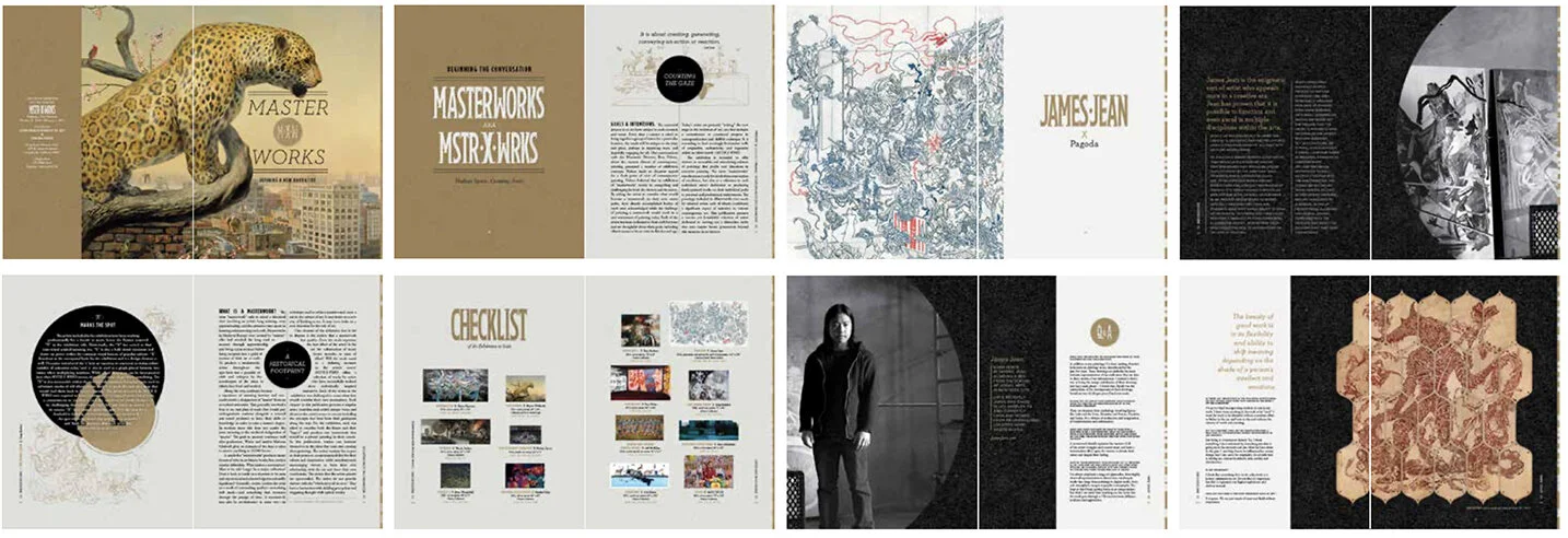 Book interior layouts, final designs.