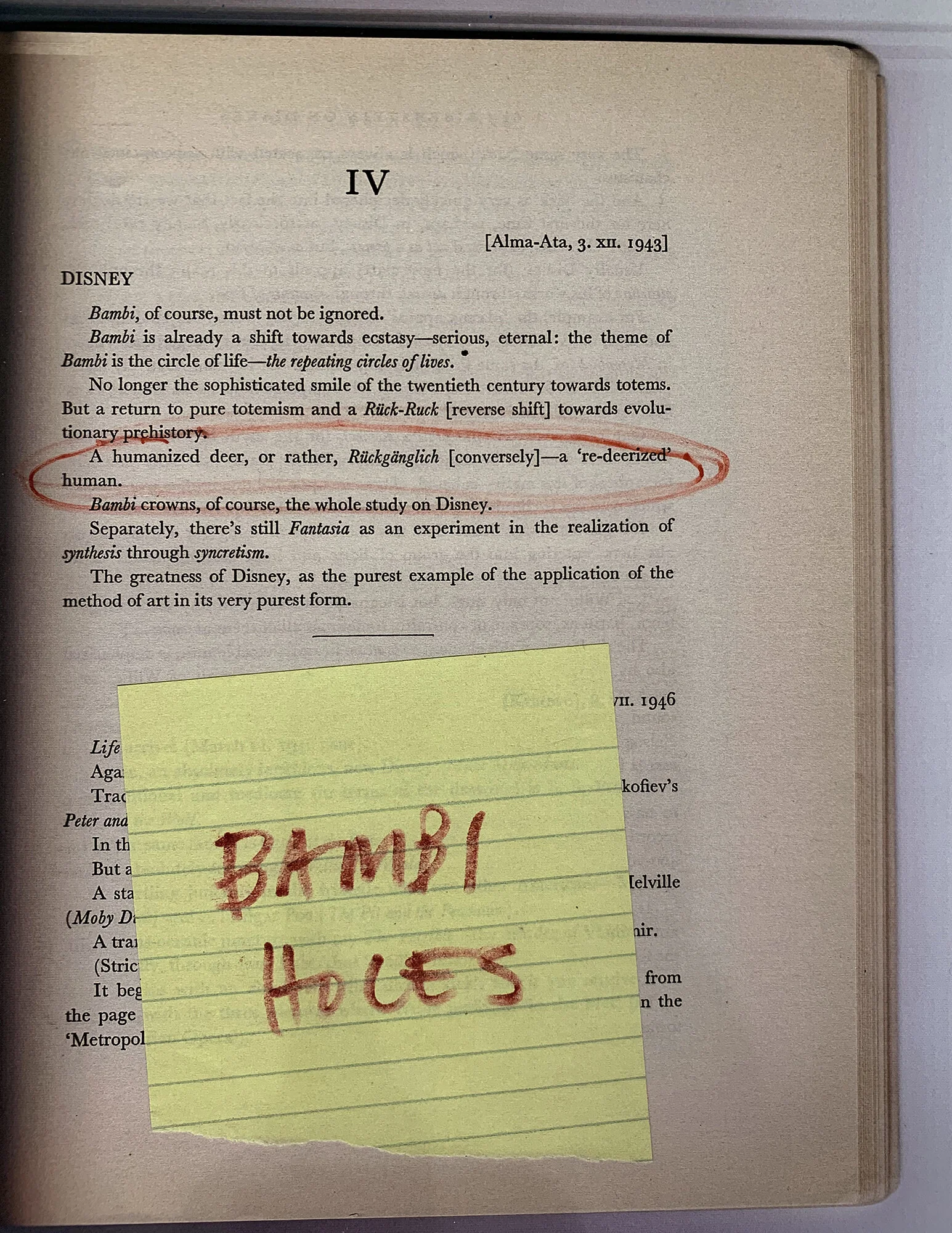 “Bambi Holes: Rück-ruck” (inkjet print 8.5” x 11”)