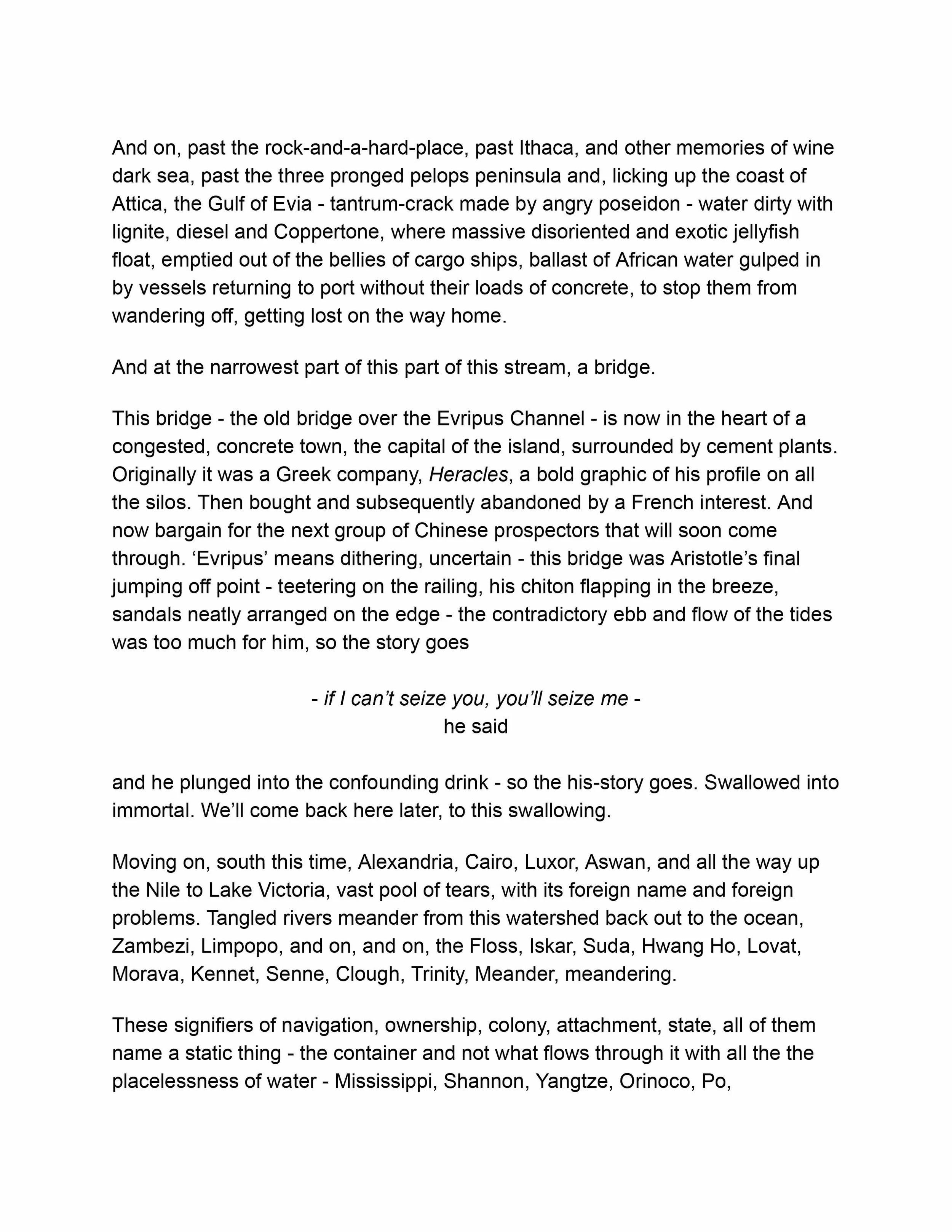 ‘Topos: That’s What She Said’, performance lecture at Chinatown YMCA Pool, San Francisco 2015, part of performance series ‘Heavy Breathing’ curated by Sophia Wang and Lisa Rybovich Cralle (lecture text)