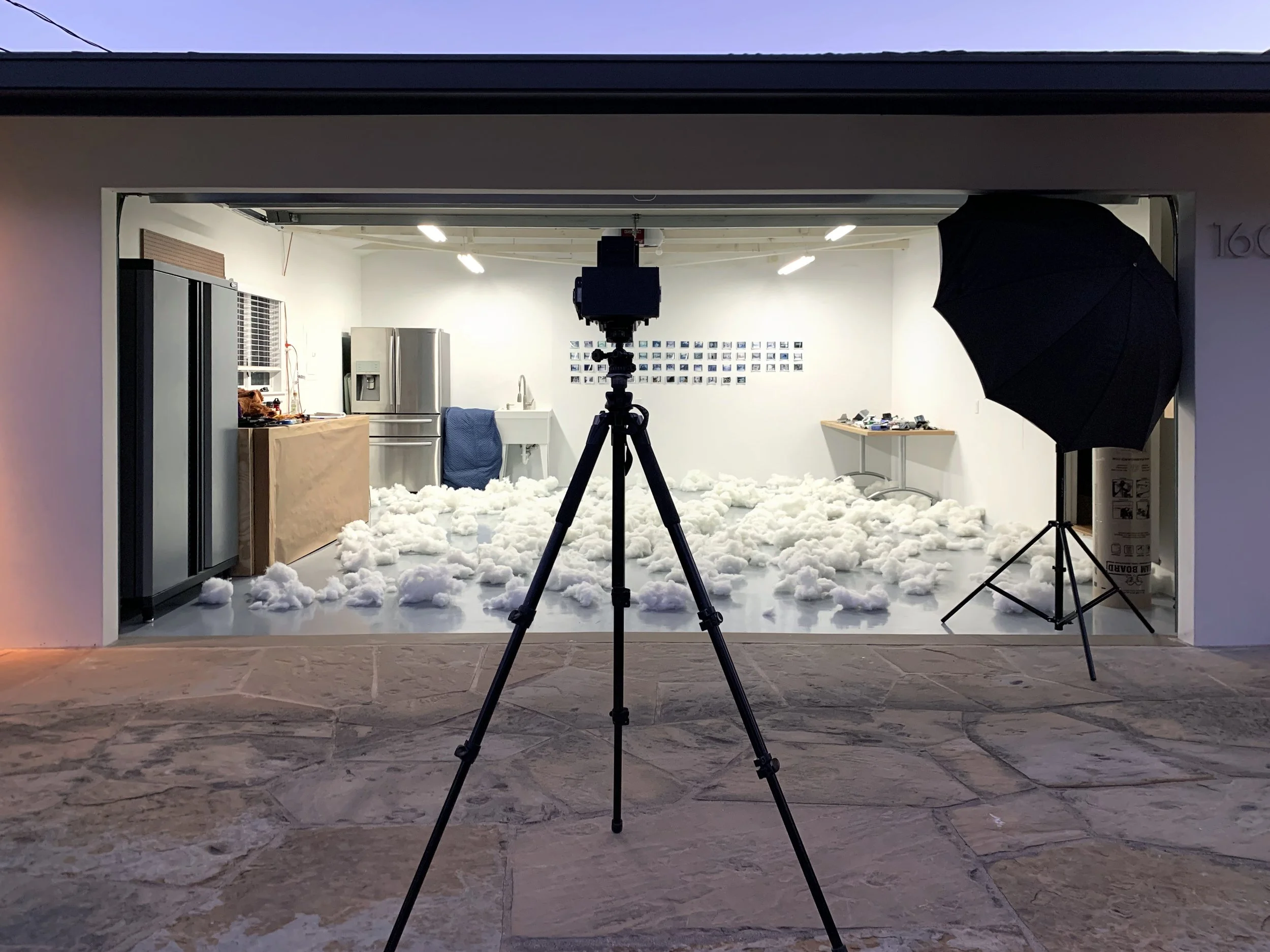 Cuddle Puddle (2021) Installation, performance and photographic series, with Ian Byers-Gamber at Rivera Parking, Santa Barbara