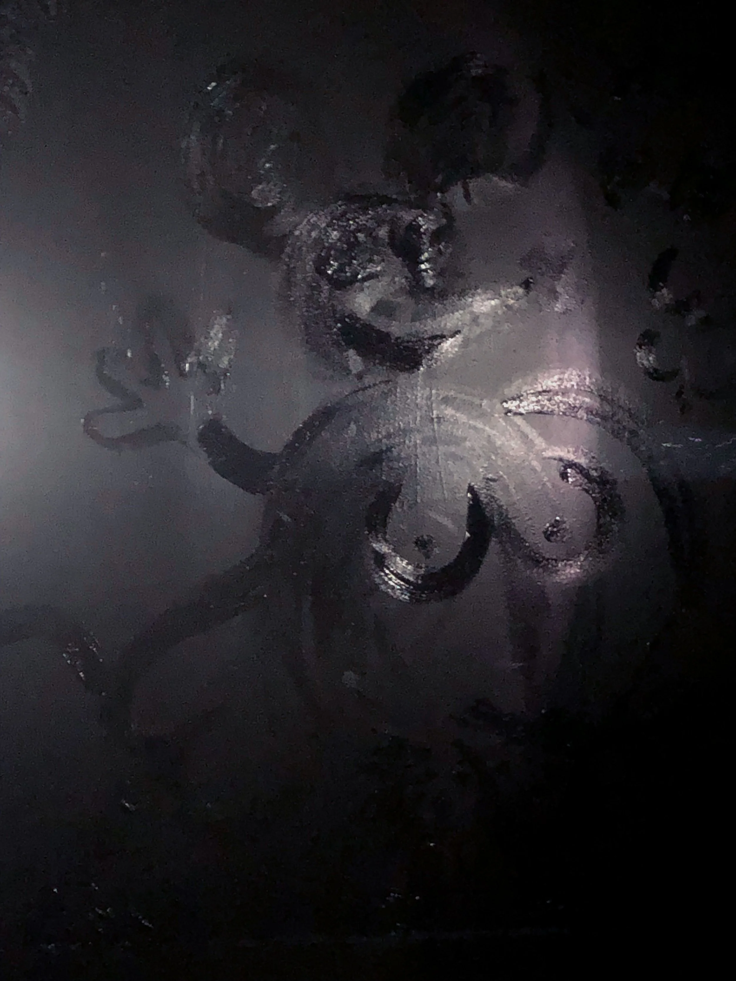 2 Bad Mouse (2022) Collaboration with Tiffany Pui Chow at After Hours Gallery. Installation with painting, 16mm projector and performance.