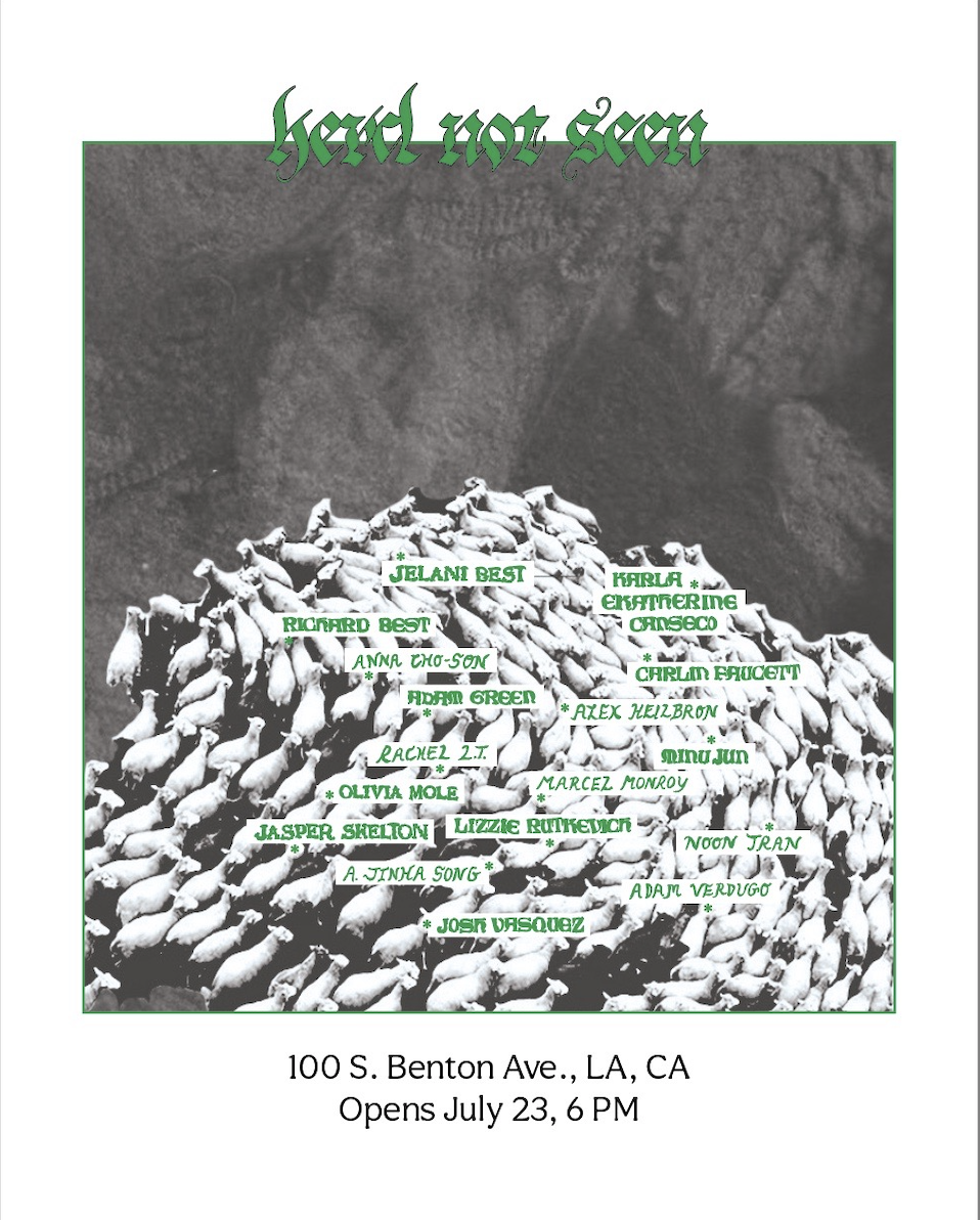 Herd Not Seen (2021) Weekend house show organized by Adam Verdugo, Adam Green, A. Jinha Song and Rachel L.T.