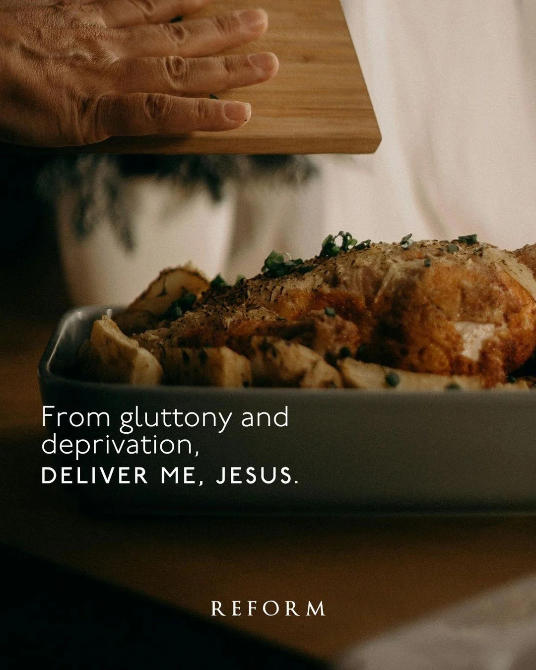 So often we use food in an effort to fill some missing thing or a deeper desire within us. Sometimes we use it as a distraction or a means to avoid what we are really feeling. Ultimately, this longing in our souls cannot be filled by food; it can onl