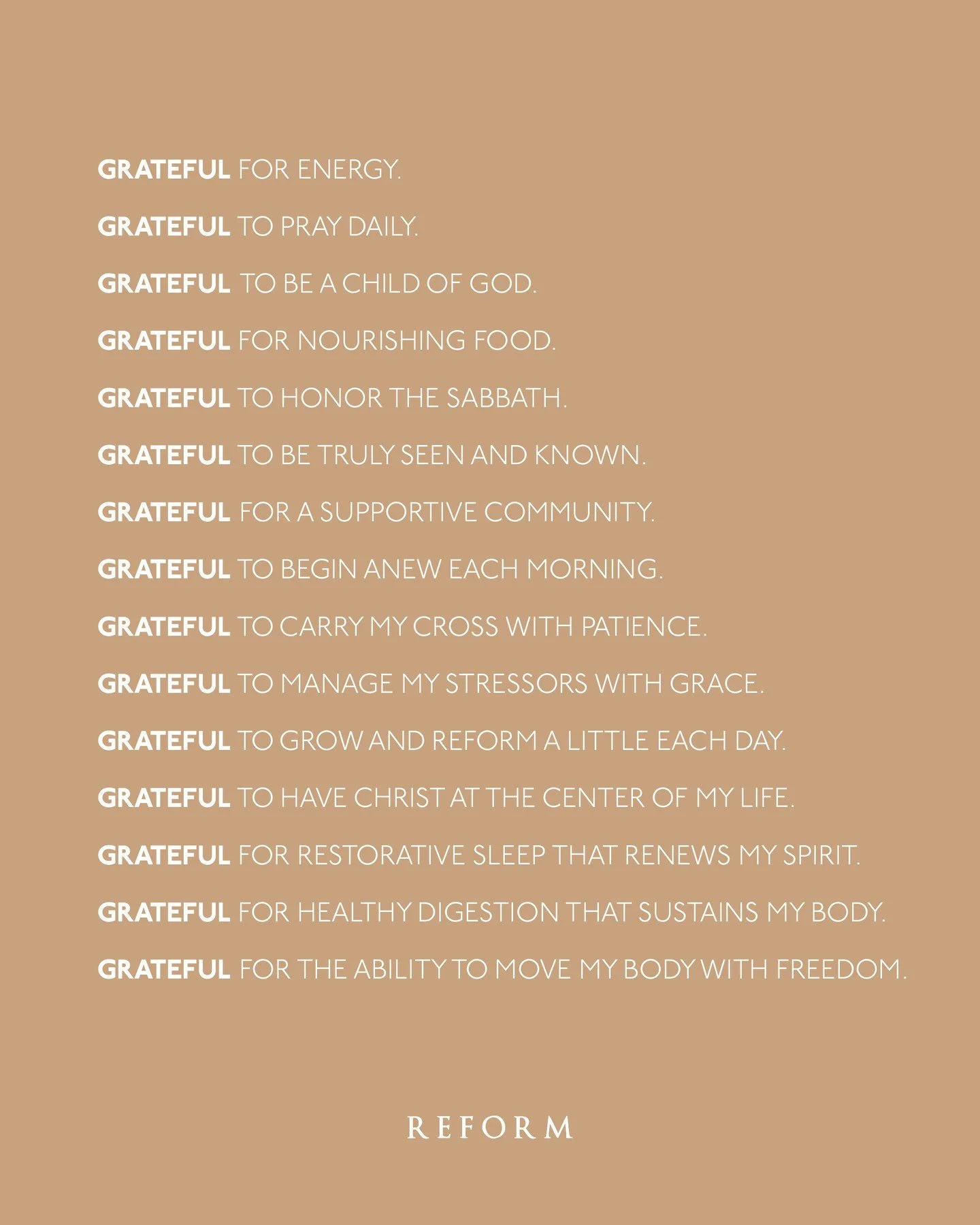 As we enter this season of thanksgiving, we reflect on practical ways to thank God for all He has done. Gratitude transforms how we see the world&mdash;and when Christ is at the center, it reforms our hearts. From simple joys like energy, nourishing 