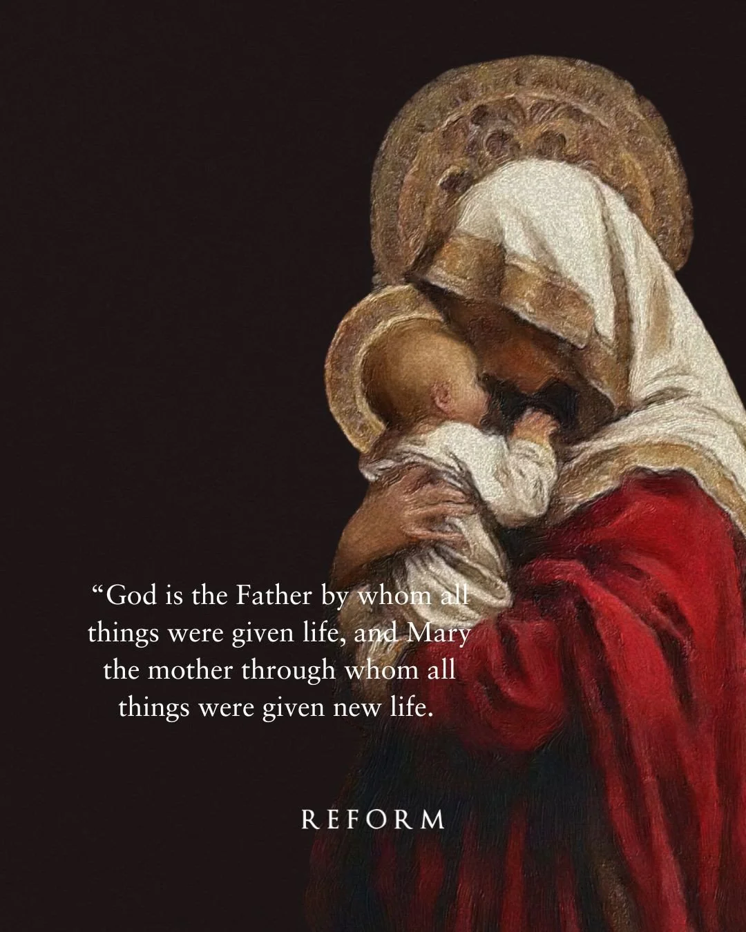 Happy new year! We begin the celebration of a new year with the Solemnity of Mary, Mother of God. ⁠
⁠
St. Anselm of Canterbury wrote, &ldquo;God is the Father by whom all things were given life, and Mary the mother through whom all things were given 