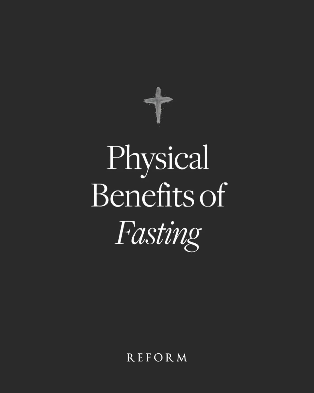The Church in her wisdom gives us the holy season of Lent which provides an open invitation for us to fast so we can make more room for God within us. And while there are countless spiritual benefits to fasting, there are many physical benefits as we