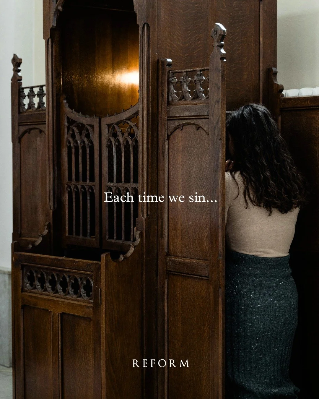 Each time we sin&mdash;whether we realize it or not&mdash;we crucify Jesus in our hearts. And just as cancer destroys the body, sin wounds and weakens the soul.

But there is hope!

In loving God, we are called to reject sin because it defaces His be