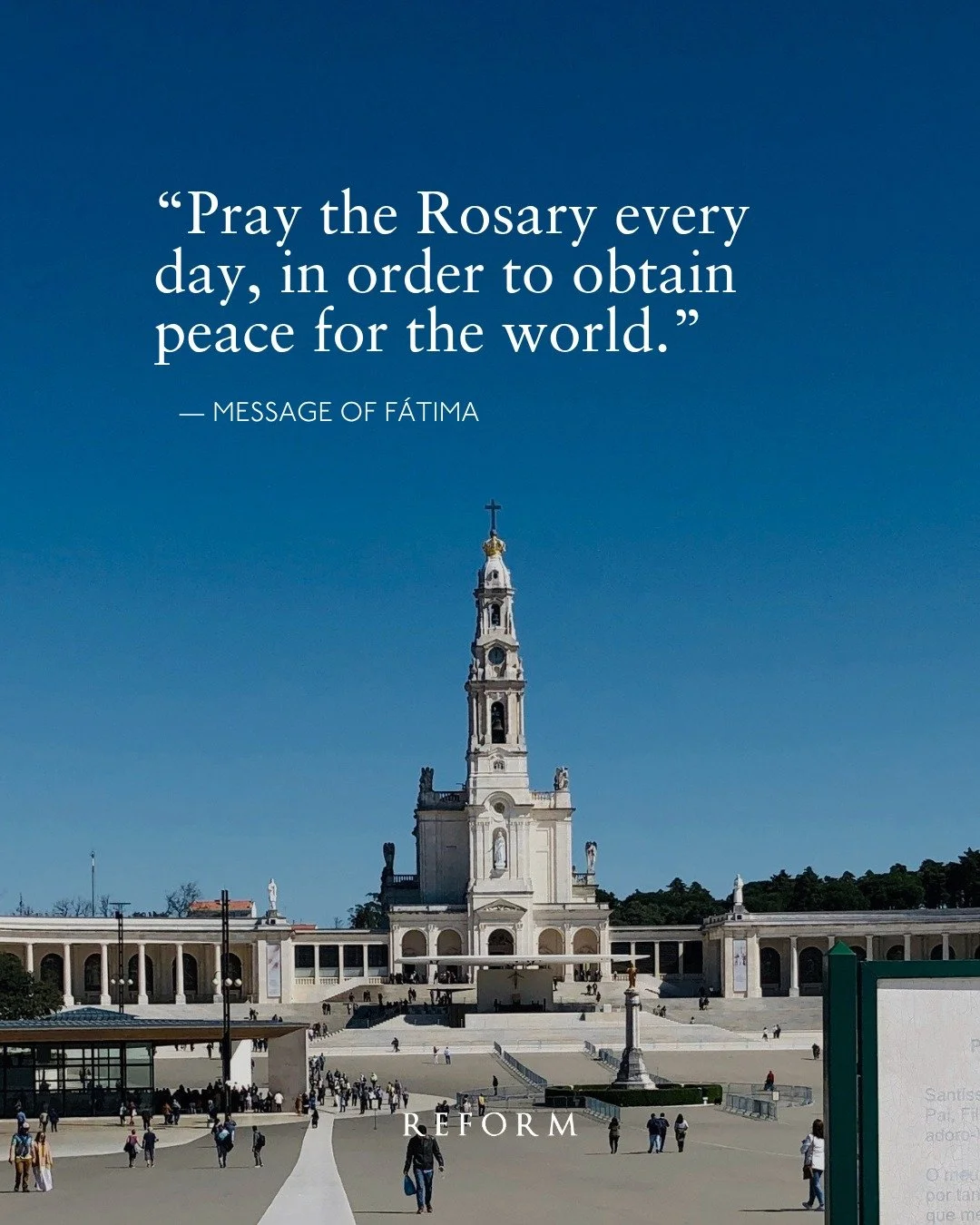 Today we celebrate the Feast of Our Lady of F&aacute;tima, which commemorates the first apparition of the Virgin Mary to three shepherd children in F&aacute;tima, Portugal, on May 13, 1917.  The Blessed Mother continued to appear to Lucia Santos, Ble