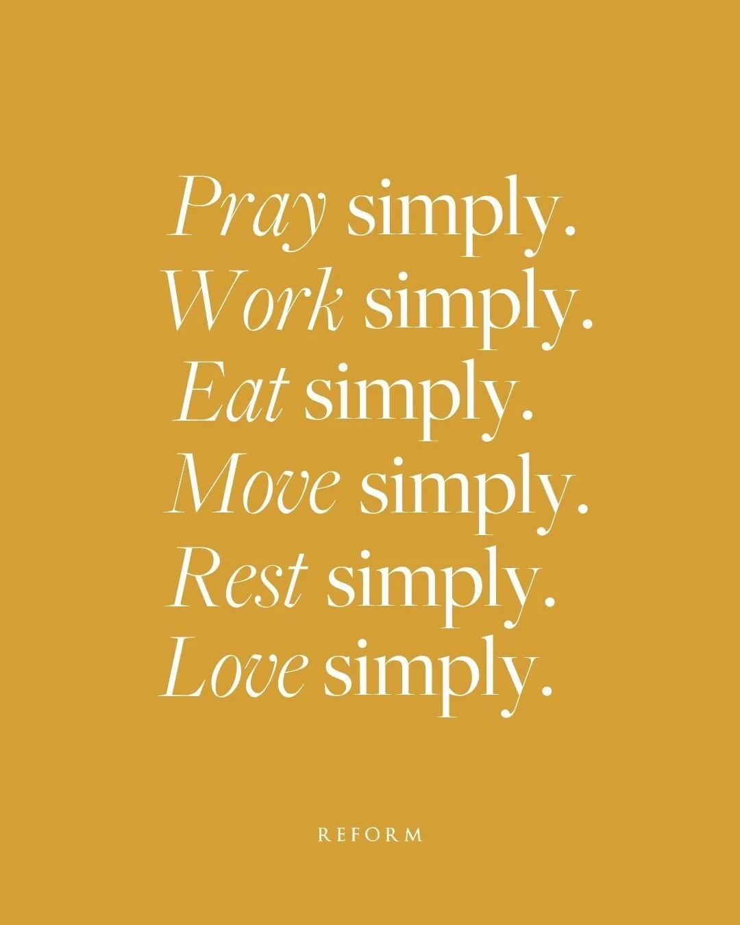 Our daily lives are more complicated than ever, yet we all long for the peace that simplicity brings.

So where do we begin?

Jesus tells us: &ldquo;Seek first the kingdom of God and his righteousness&rdquo; (Mt 6:33).

Not second. Not third. First.
