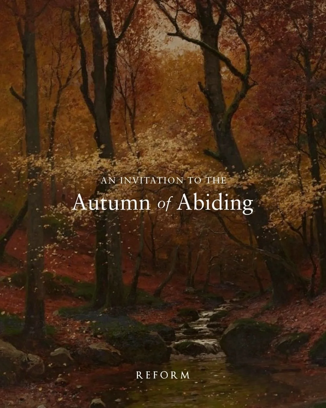 The season of autumn is upon us. As the days shorten, more structured routines return, and a new season with its own rhythm begins, we are invited to return &mdash; not to what we need to accomplish, but to the One for whom we were made.

"Abide