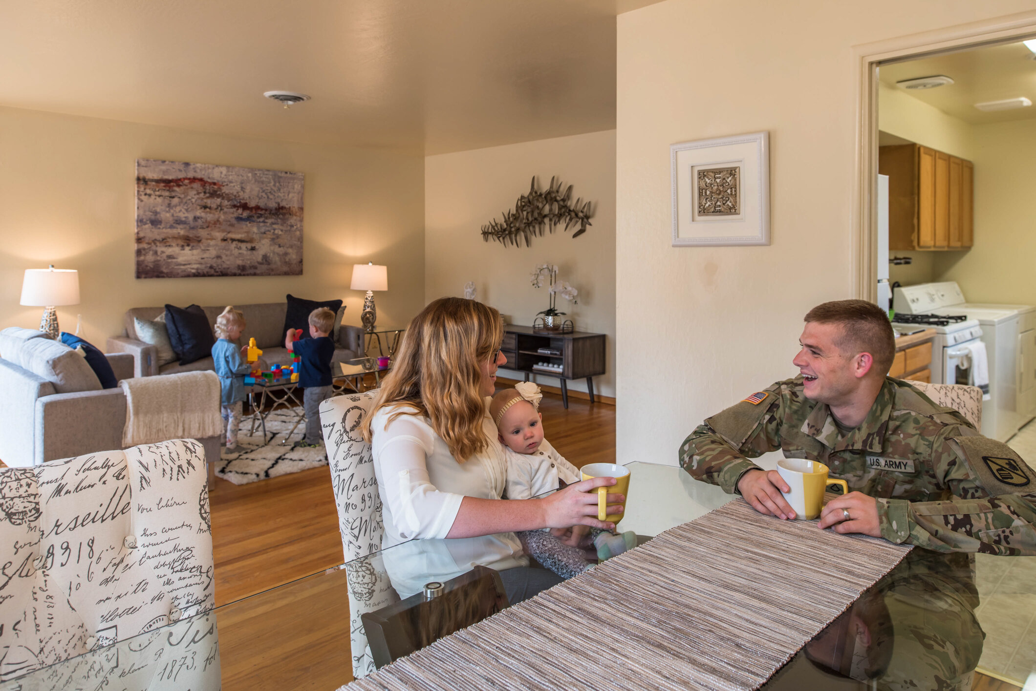 Separate living and dining areas in our floor plans at The Parks at Monterey.
